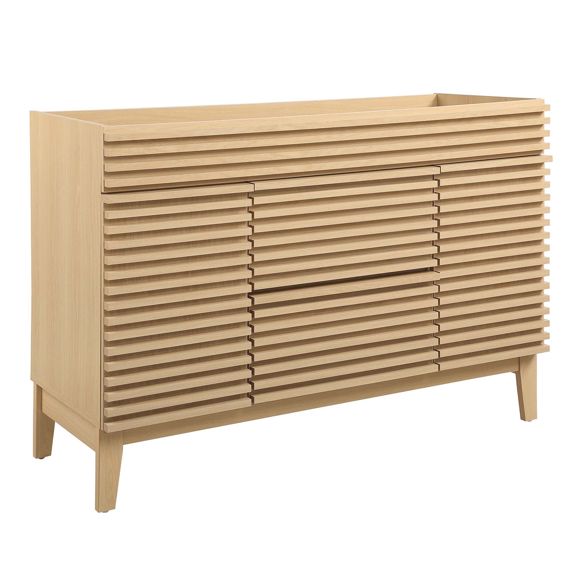 Render 48" Bathroom Cabinet Basin Not Included - Oak