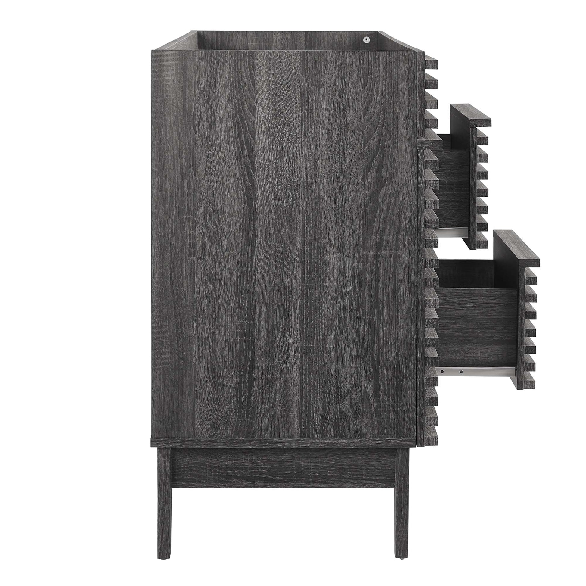 Render 48" Double Sink Compatible (Not Included) Bathroom Vanity Cabinet - White