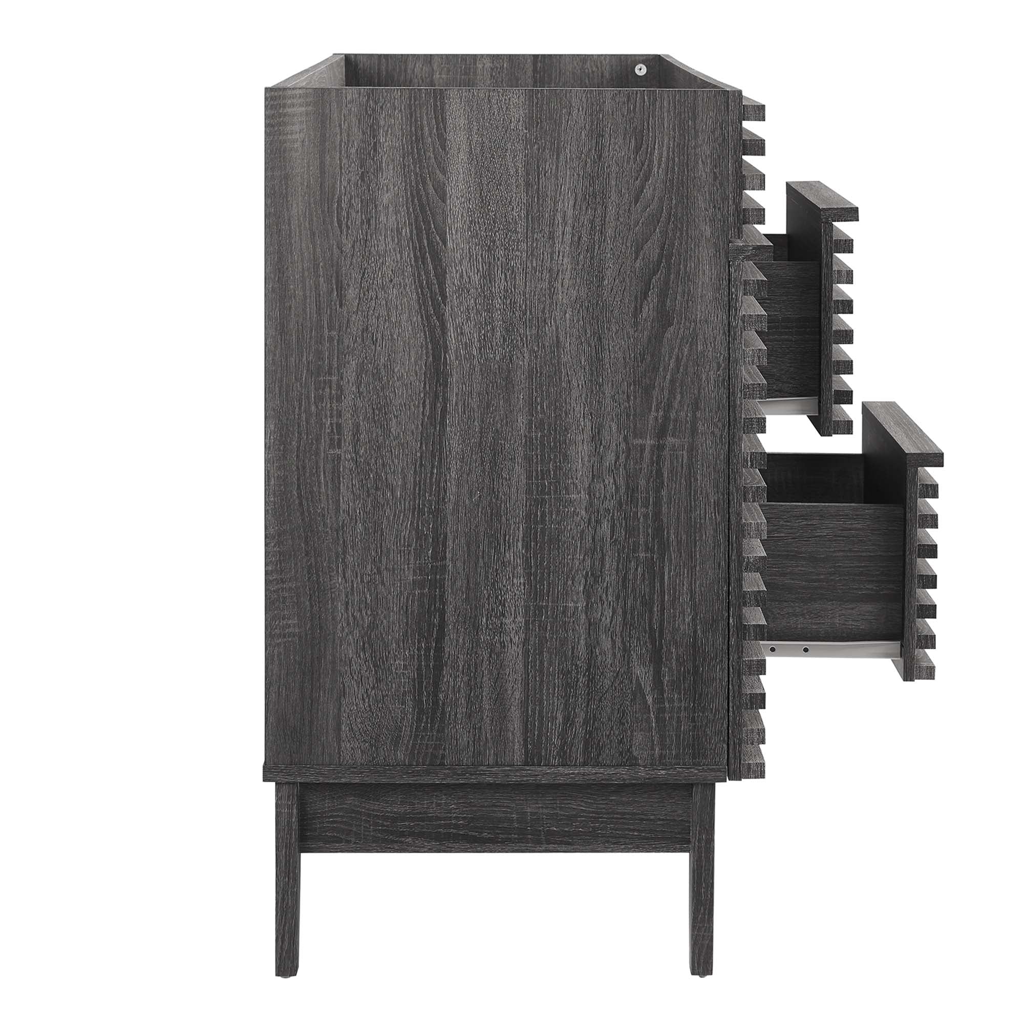 Render 48" Double Sink Compatible (Not Included) Bathroom Vanity Cabinet - White