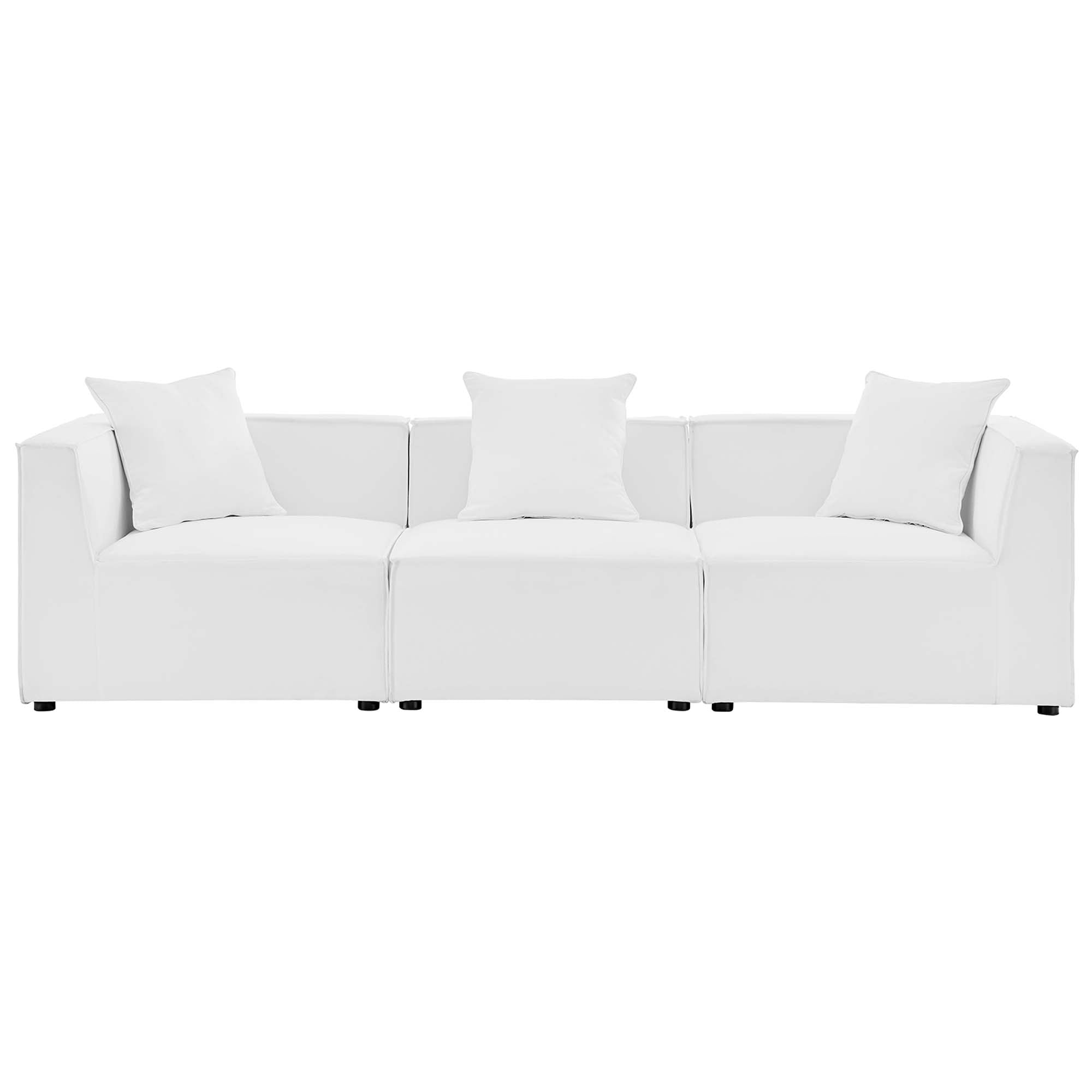 Saybrook Outdoor Patio Upholstered 3-Piece Sectional Sofa