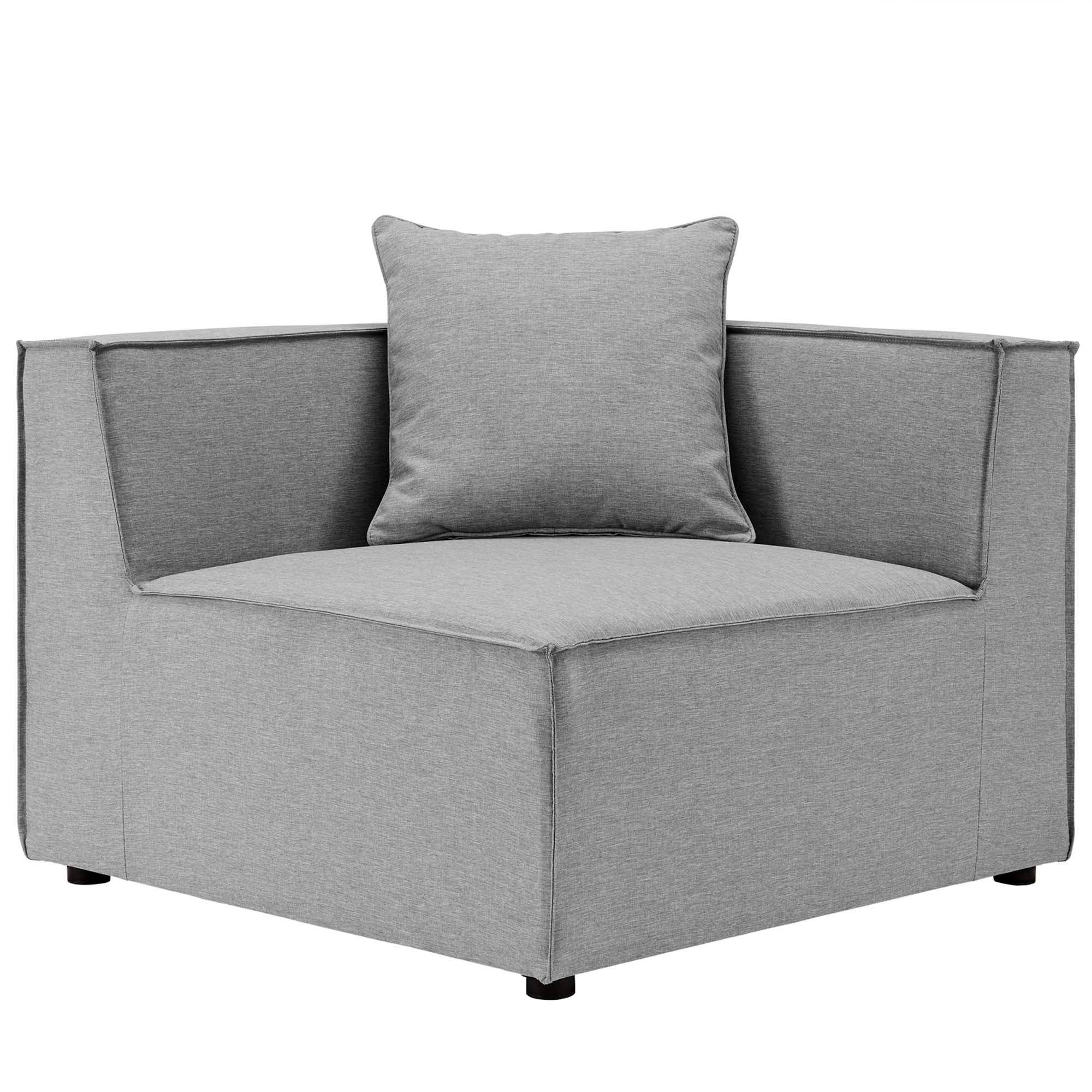 Saybrook Outdoor Patio Upholstered 5-Piece Sectional Sofa - Navy