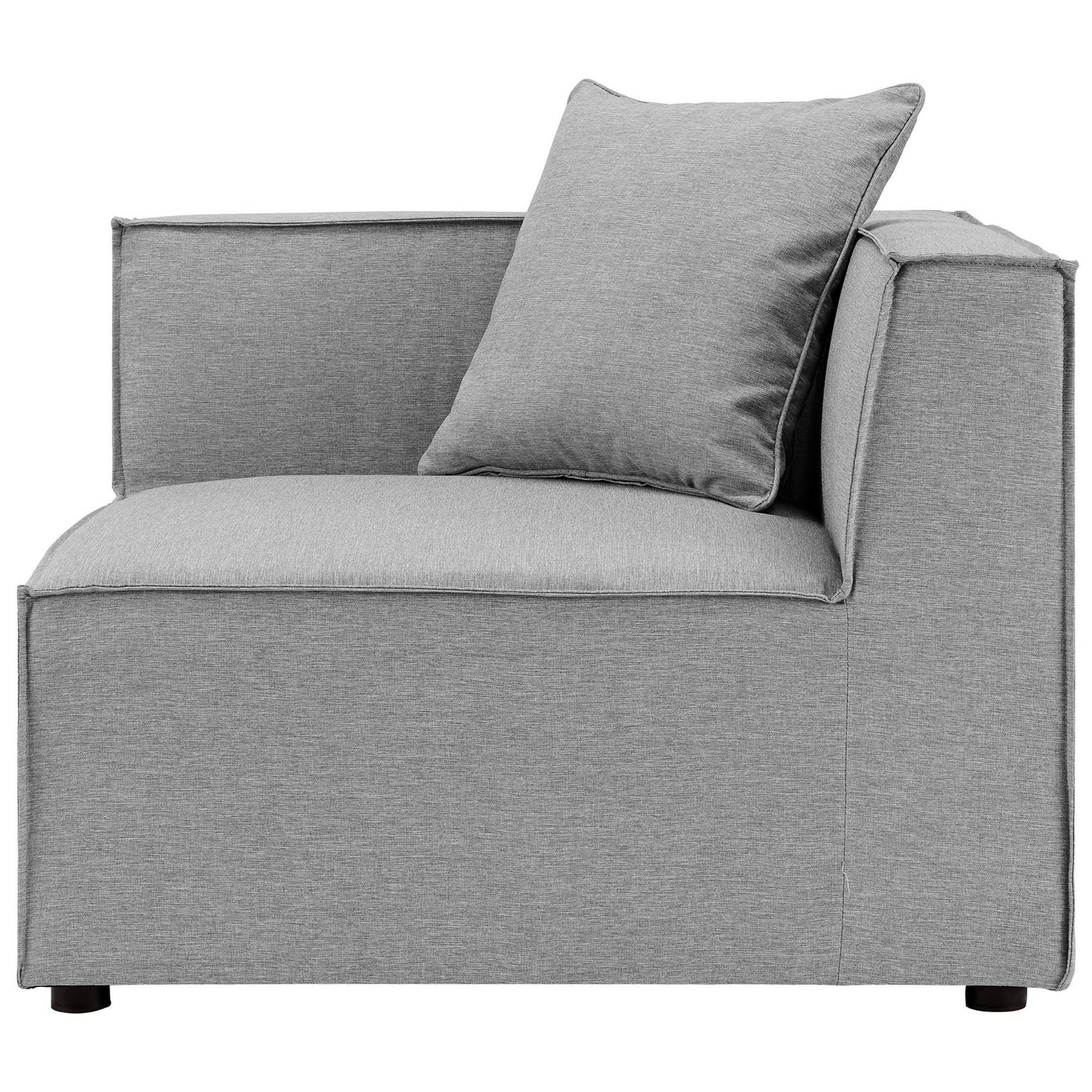 Saybrook Outdoor Patio Upholstered 8-Piece Sectional Sofa - White