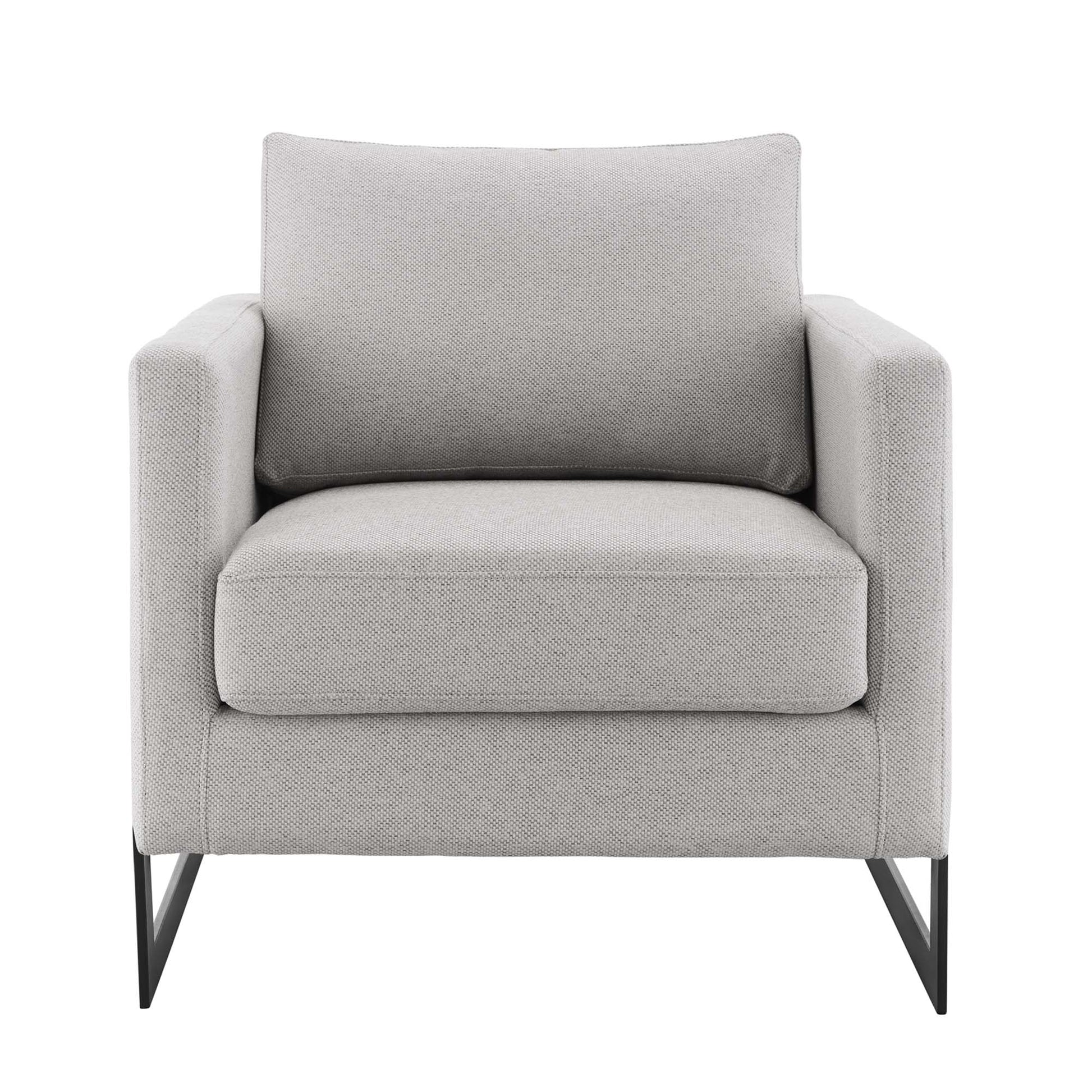 Posse Upholstered Fabric Accent Chair - Black White