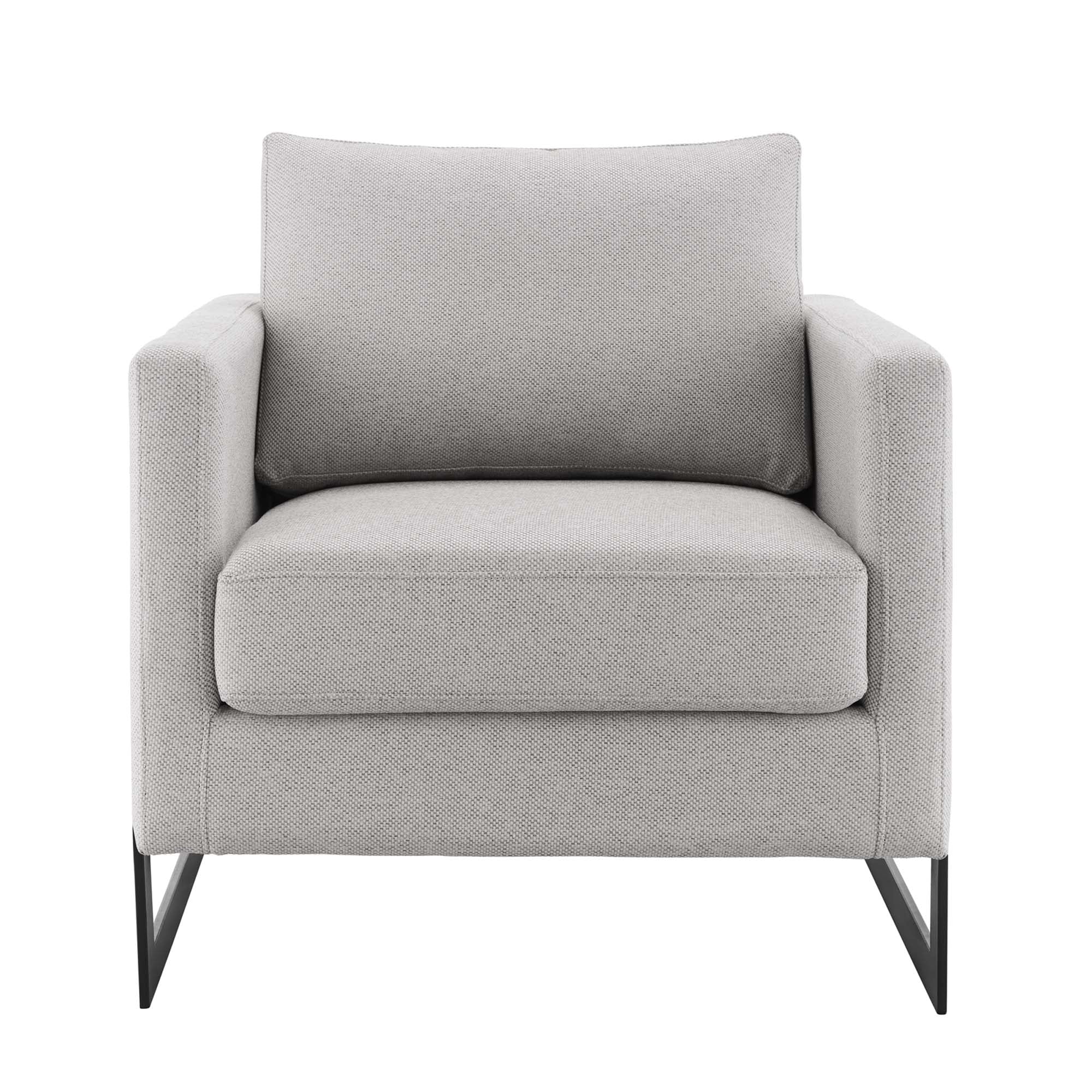 Posse Upholstered Fabric Accent Chair - Black White