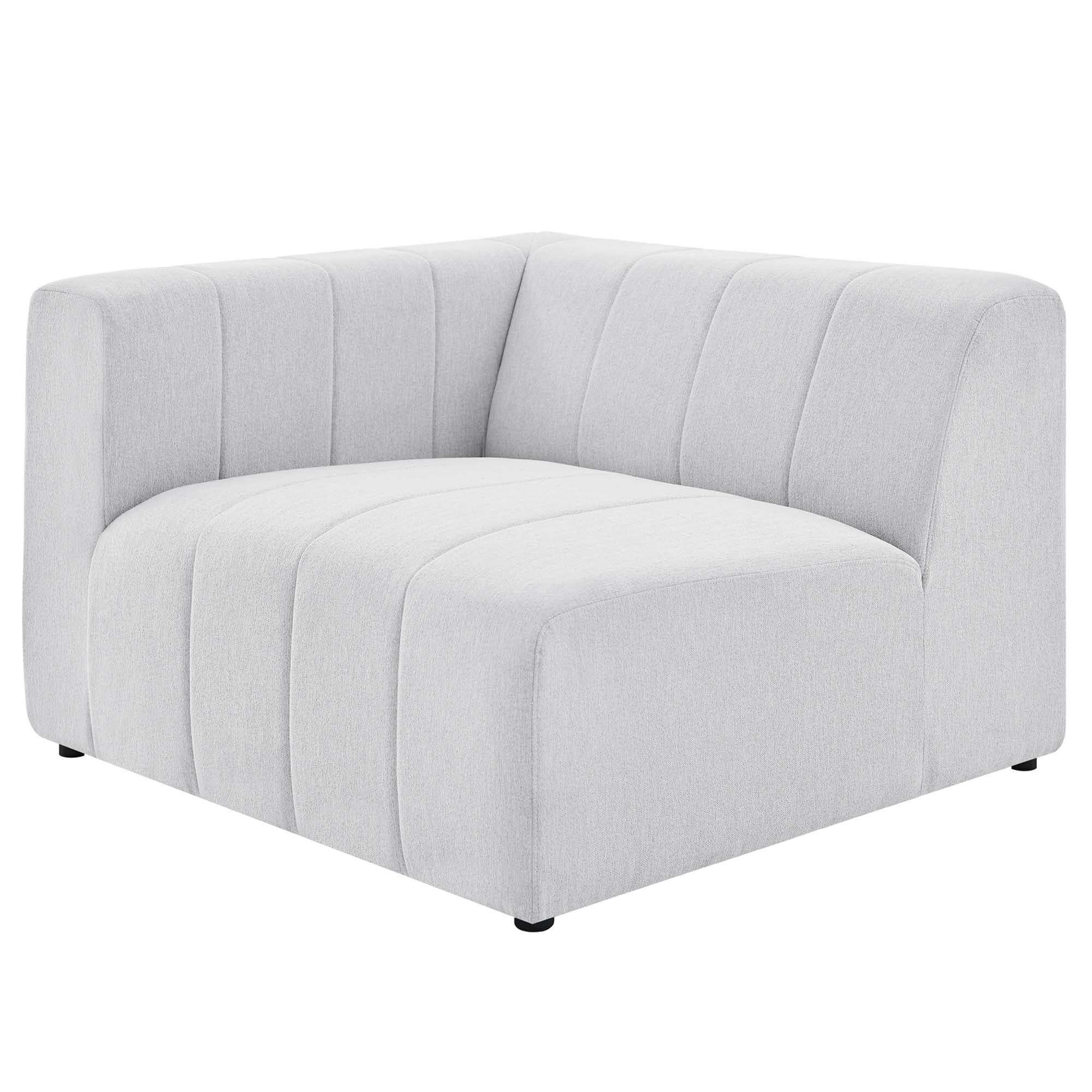 Bartlett Upholstered Fabric Left-Arm Chair - Ivory