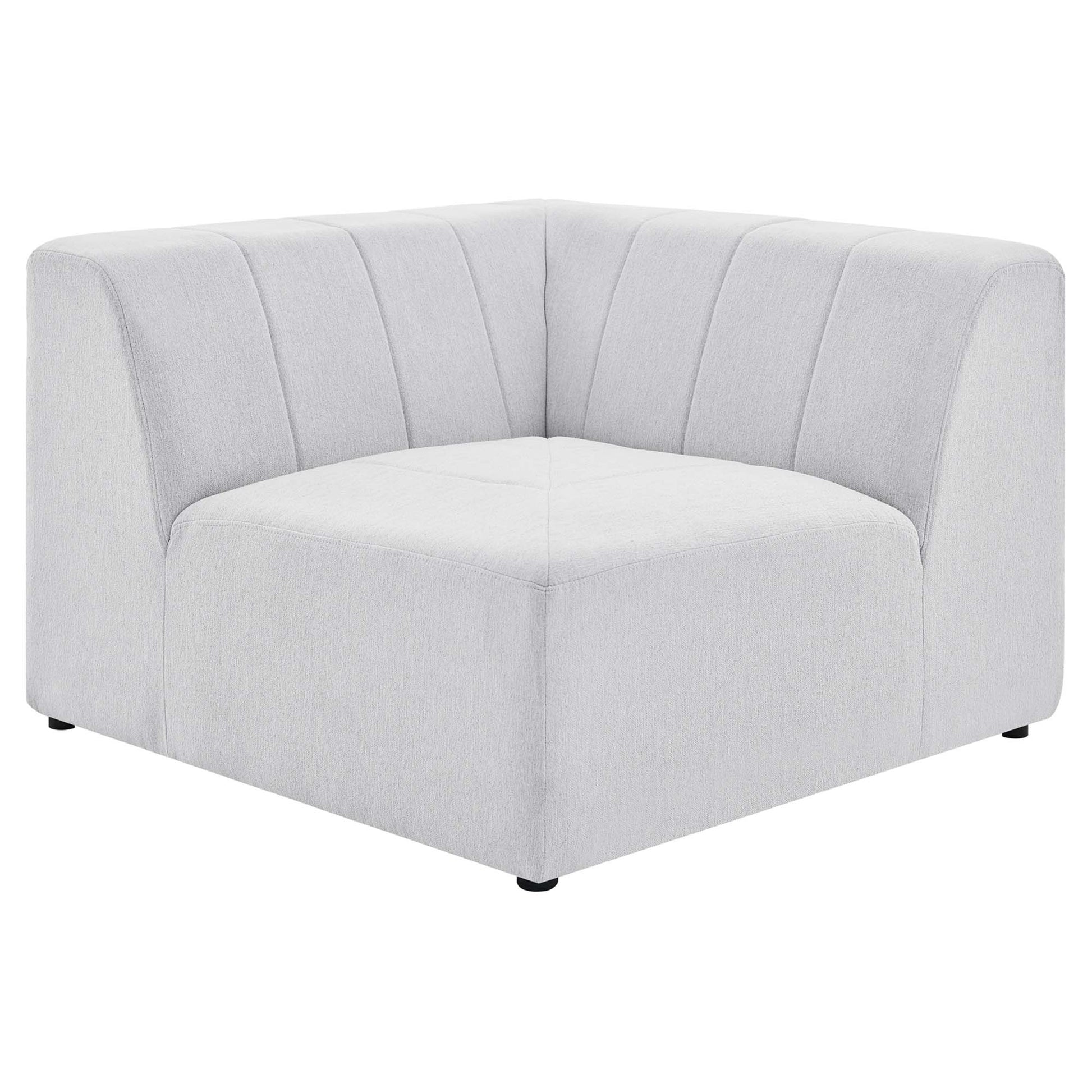 Bartlett Upholstered Fabric Corner Chair - Ivory