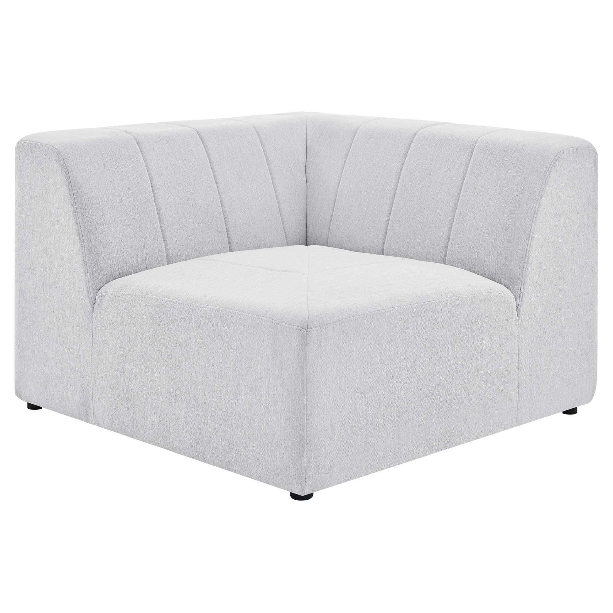 Bartlett Upholstered Fabric Corner Chair - Ivory