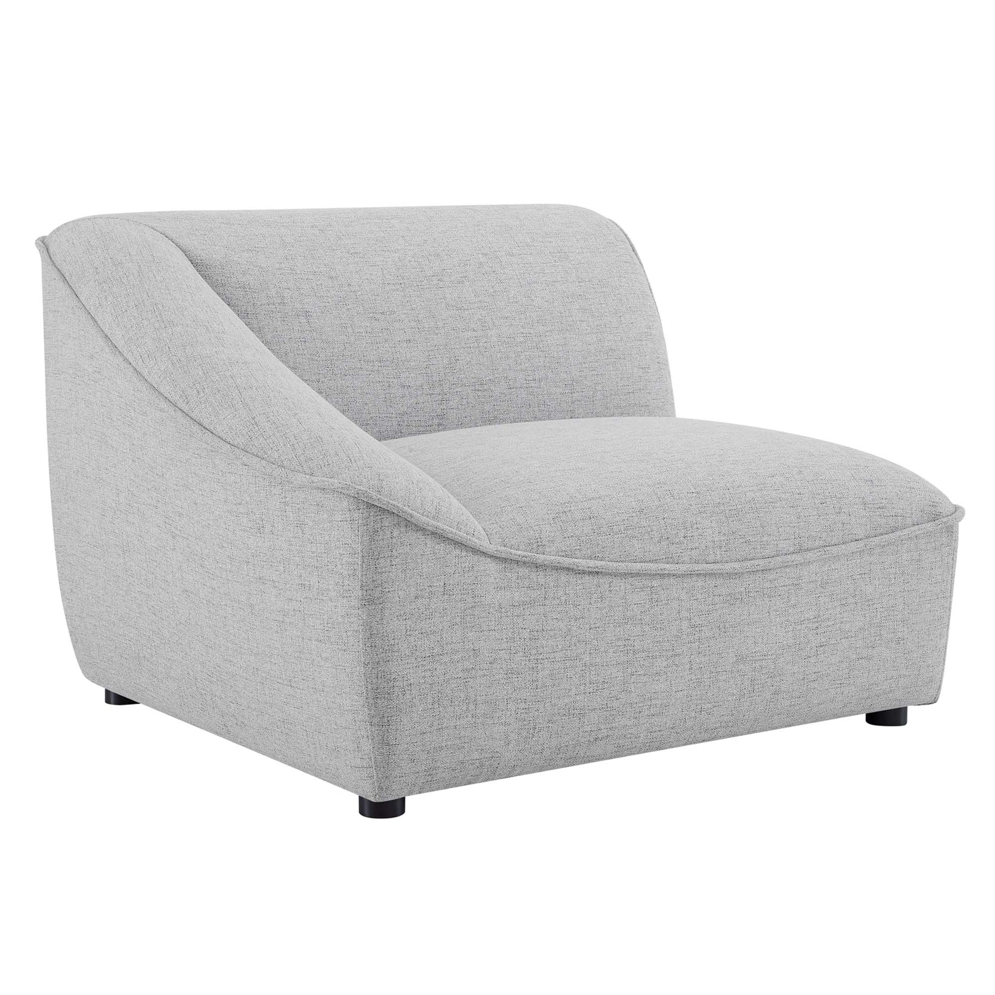 Comprise Left-Arm Sectional Sofa Chair - Light Gray