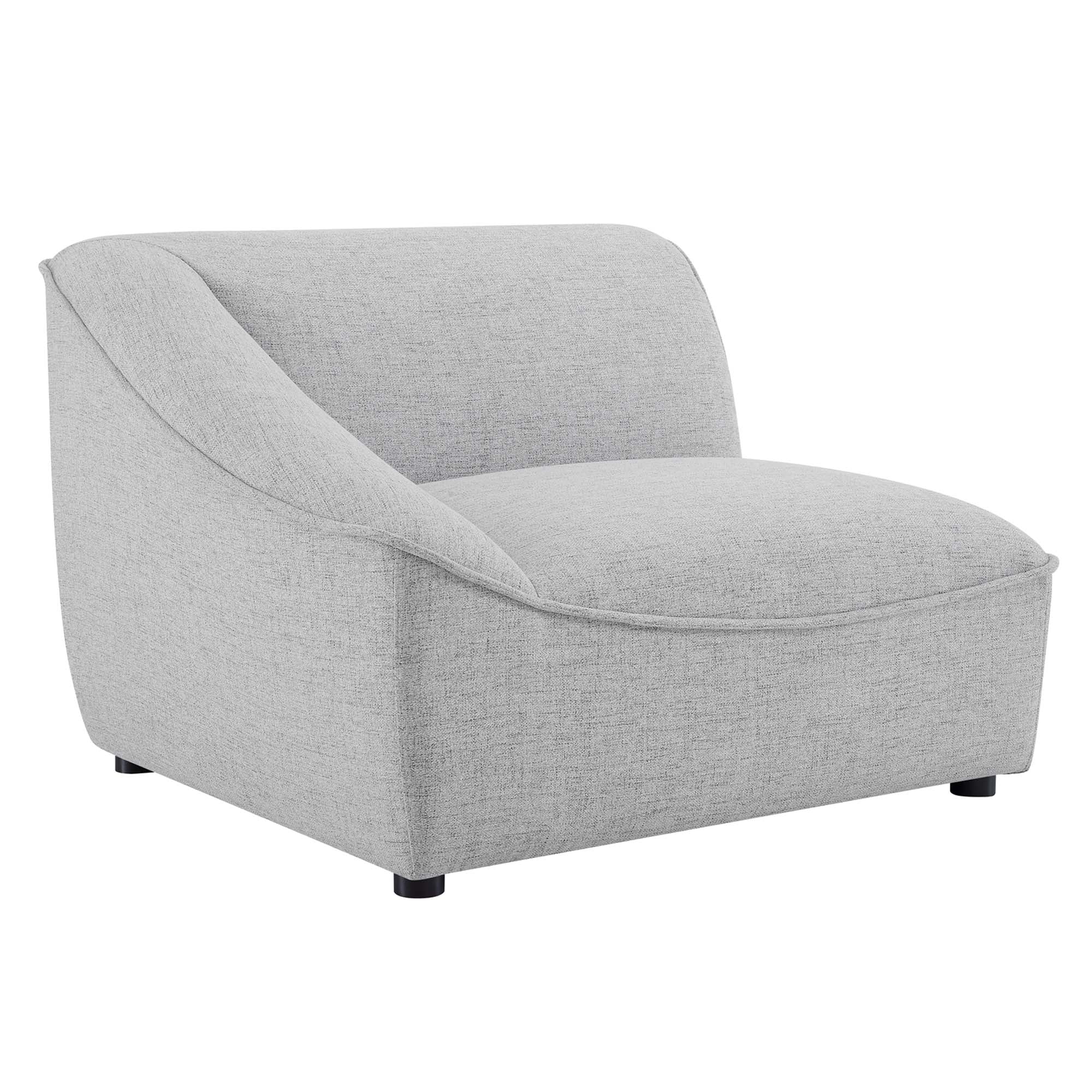 Comprise Left-Arm Sectional Sofa Chair - Light Gray