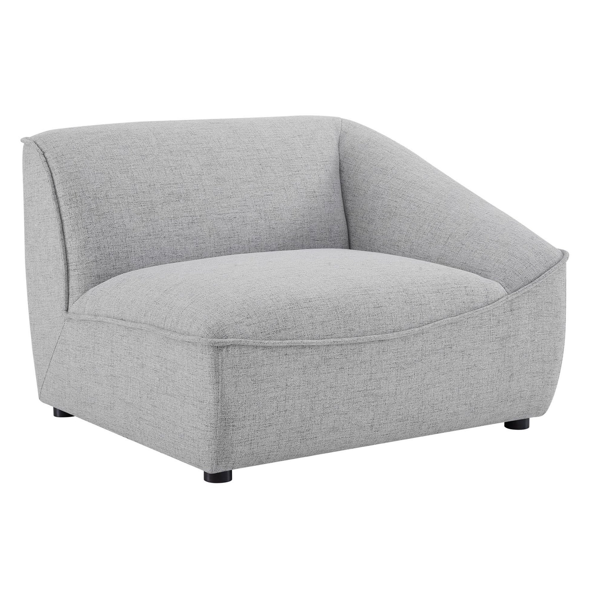 Comprise Right-Arm Sectional Sofa Chair - Light Gray