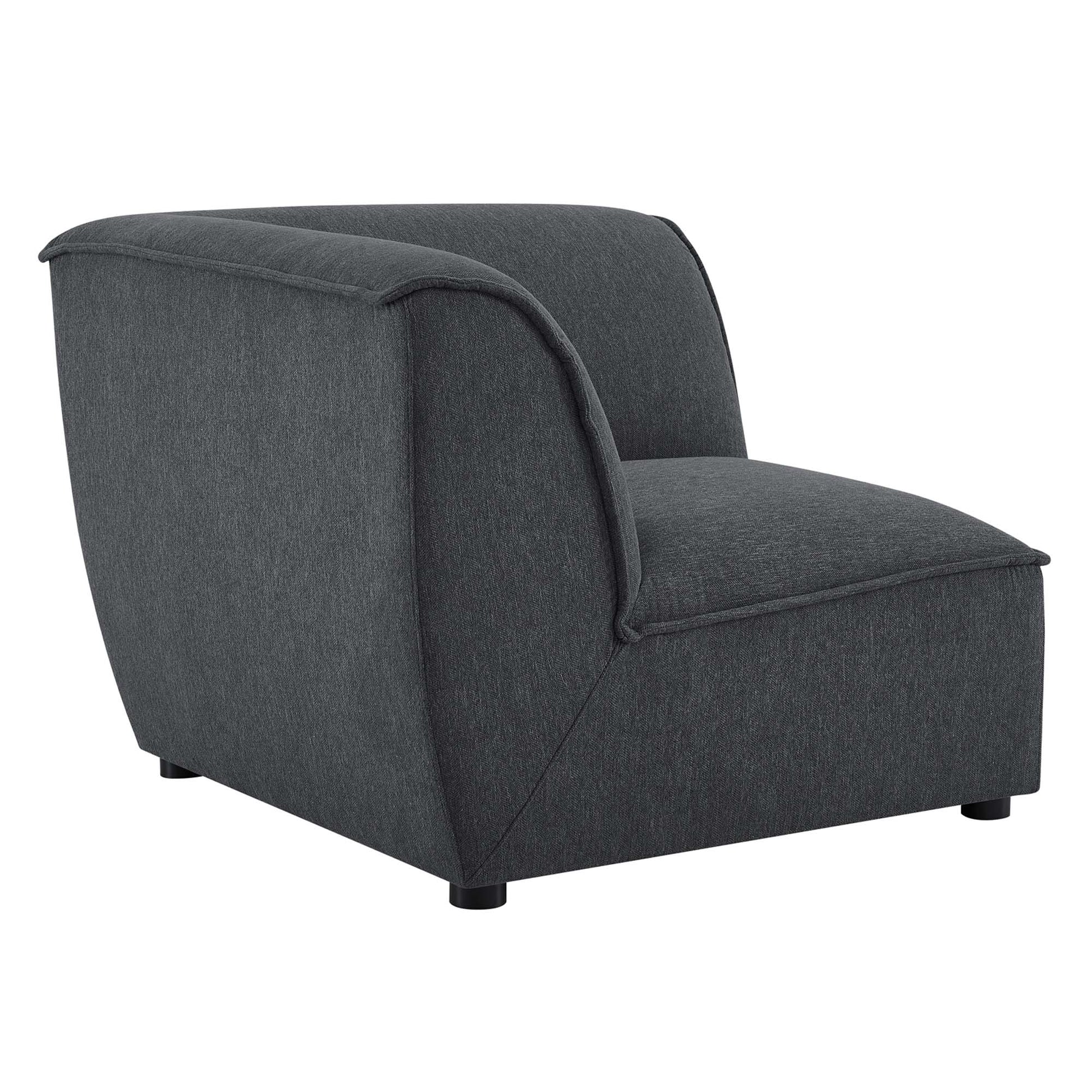 Comprise Corner Sectional Sofa Chair - Charcoal