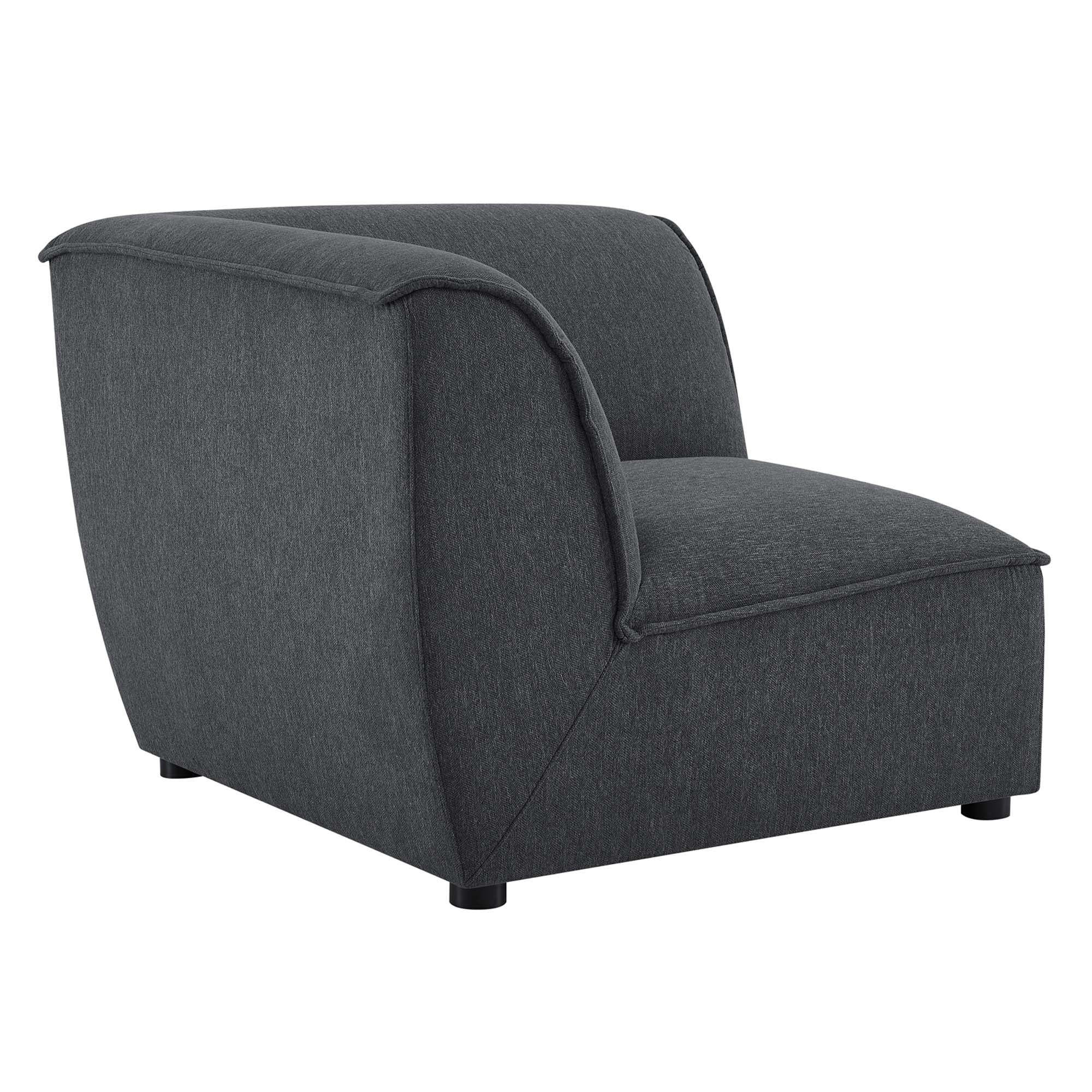Comprise Corner Sectional Sofa Chair - Charcoal