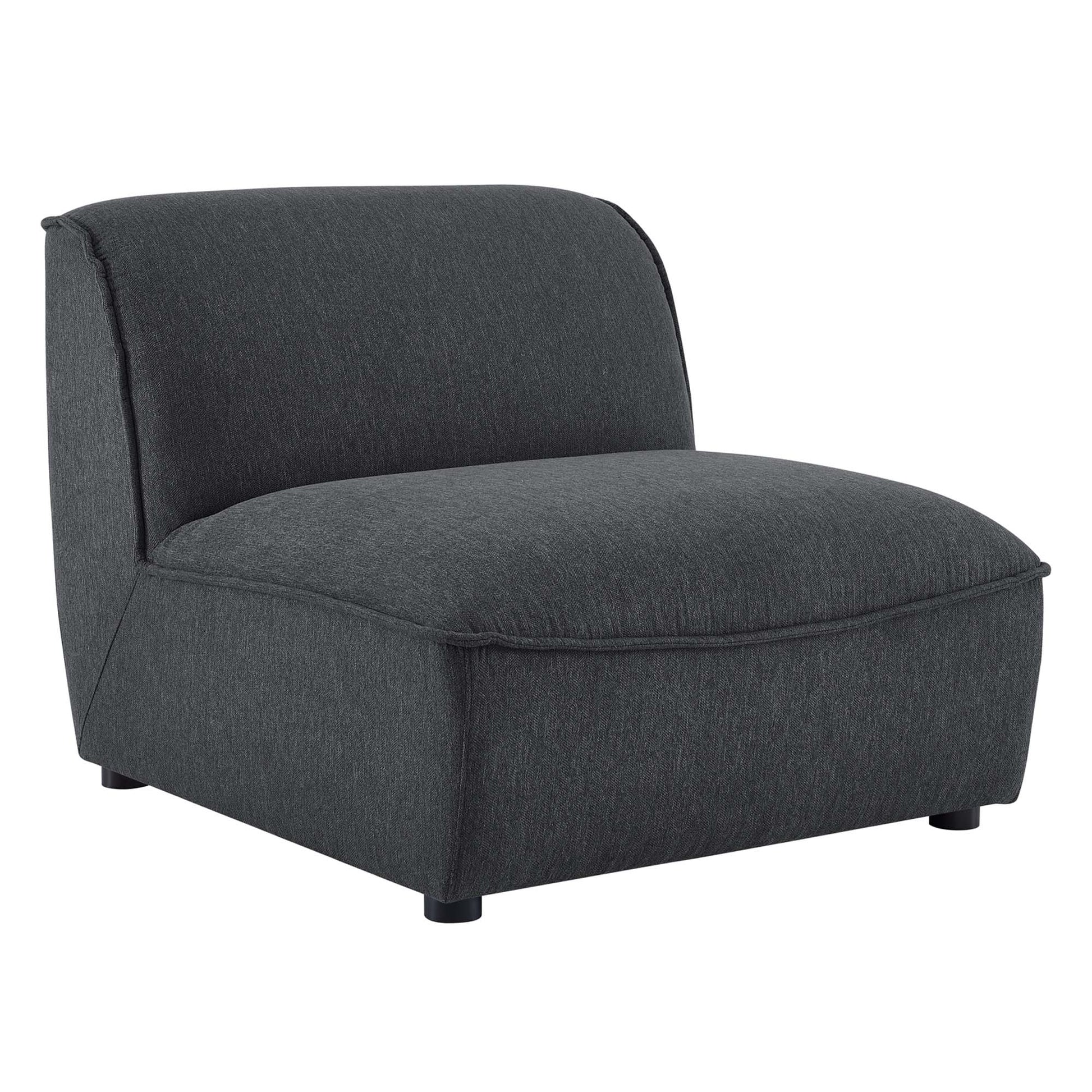Comprise Armless Chair - Charcoal
