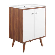 Transmit Bathroom Vanity Basin Included - Walnut White