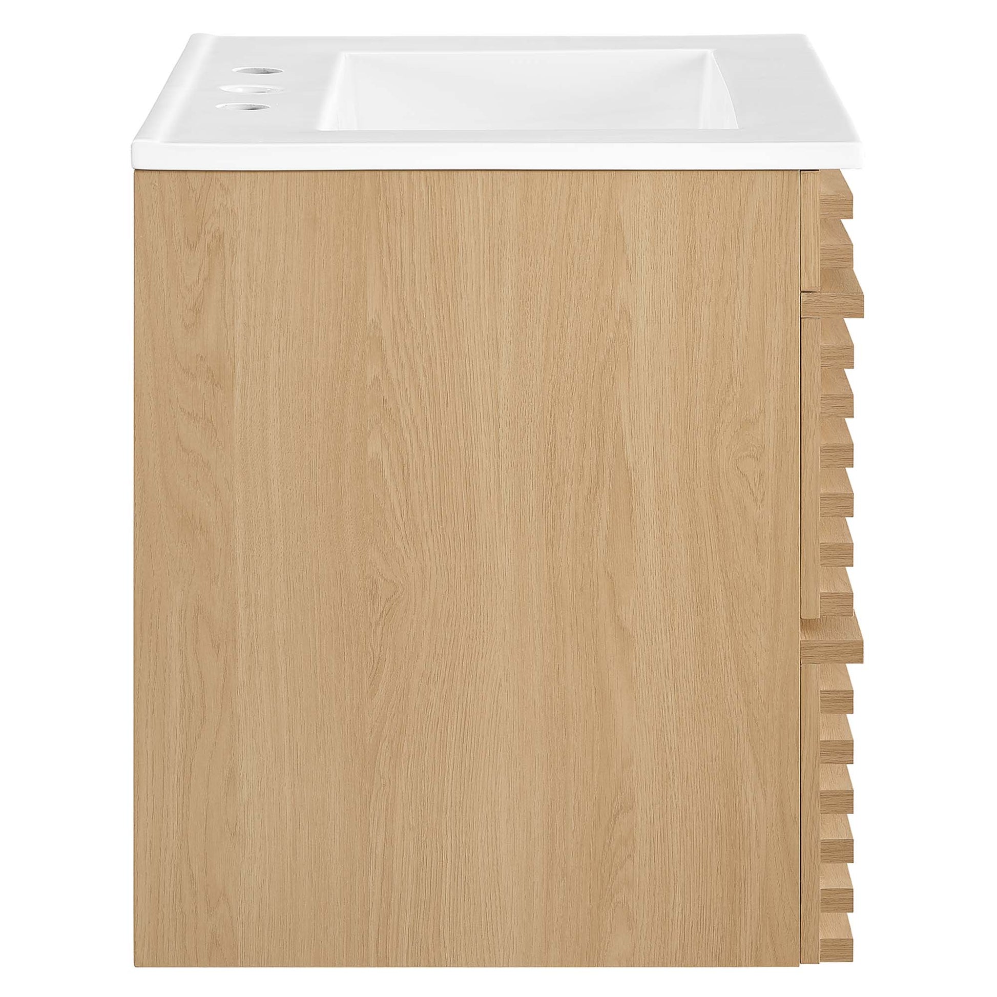 Render Wall-Mount Bathroom Vanity with White Basin Included