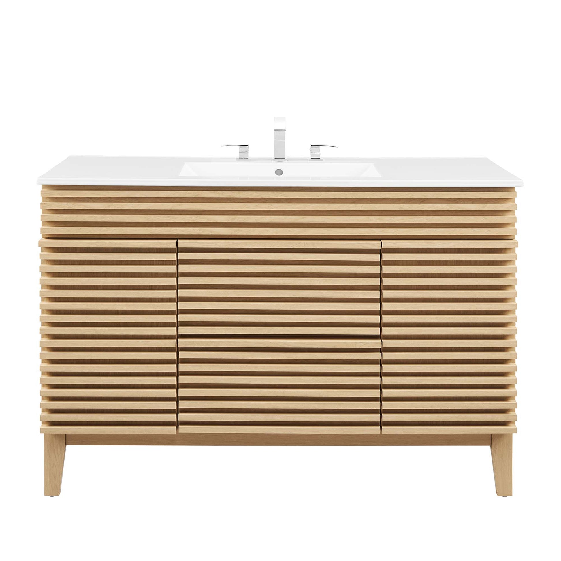 Render 48" Bathroom Vanity with White Basin Included