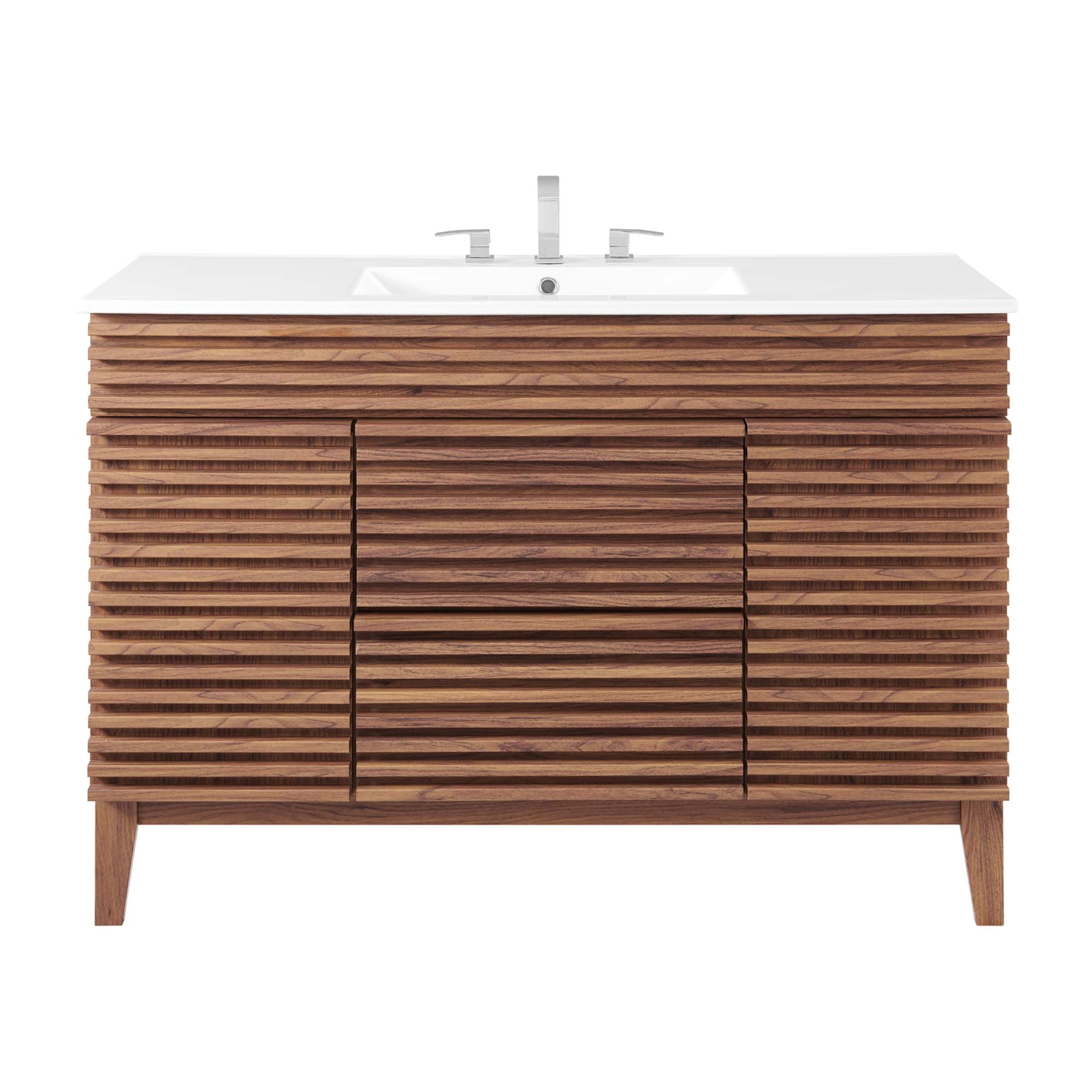 Render 48" Bathroom Vanity with White Basin Included