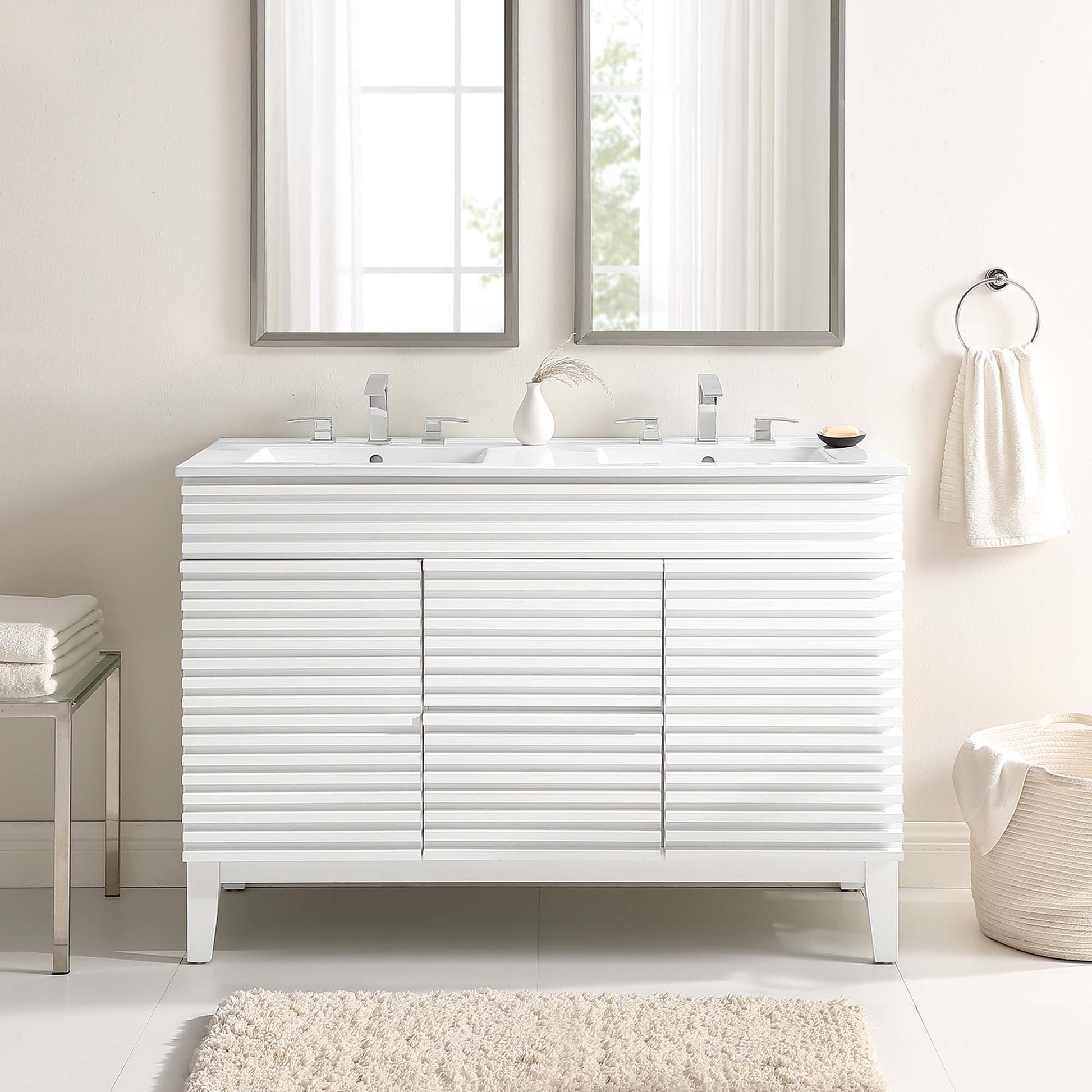 Render 48" Double Sink Bathroom Vanity