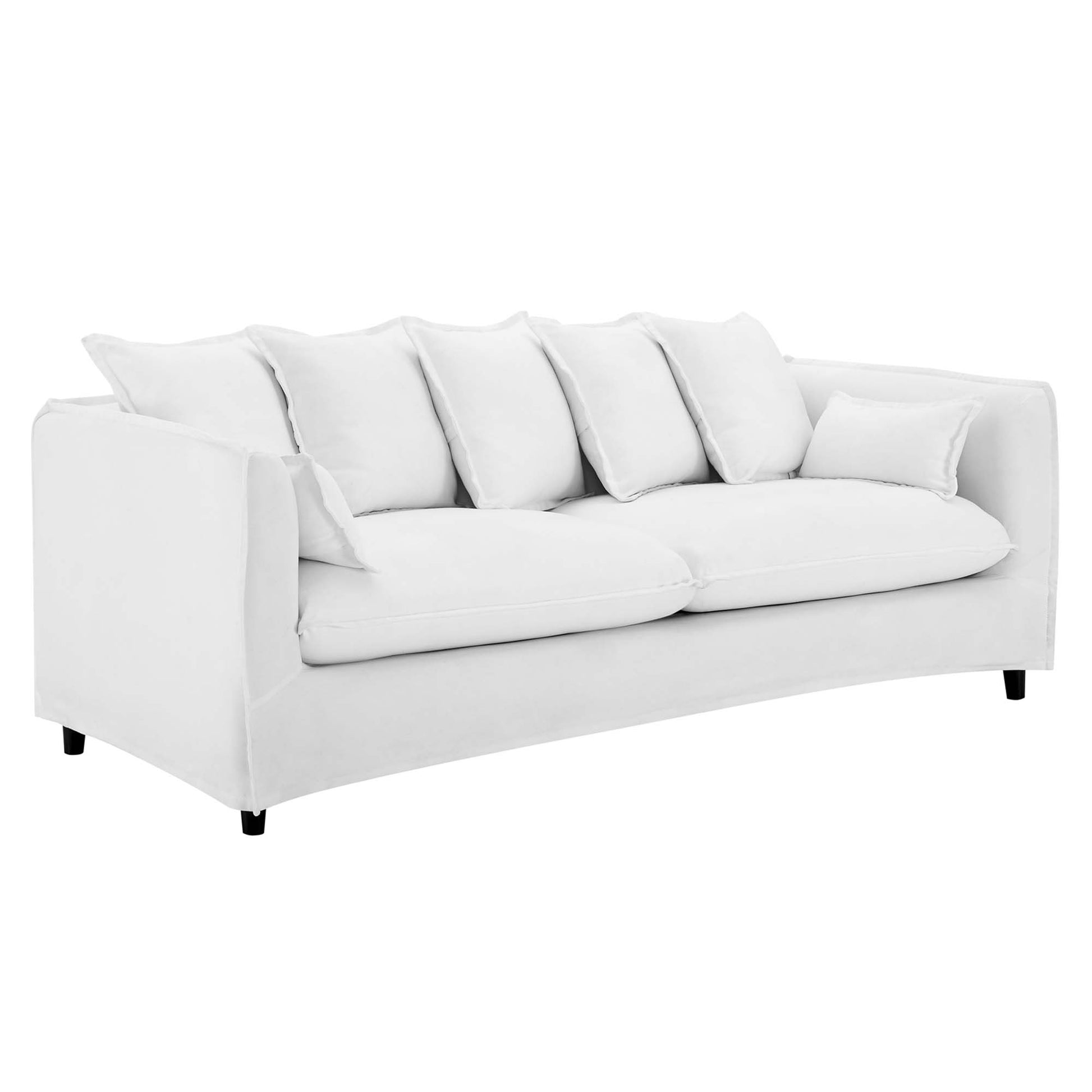 Avalon Slipcover Fabric Sofa - White