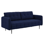 Cameron Tufted Fabric Sofa - Royal Blue