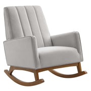 Sway Performance Velvet Rocking Chair - Light Gray