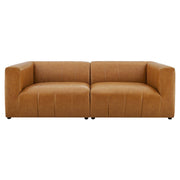 Bartlett Vegan Leather 2-Piece Loveseat - Tan