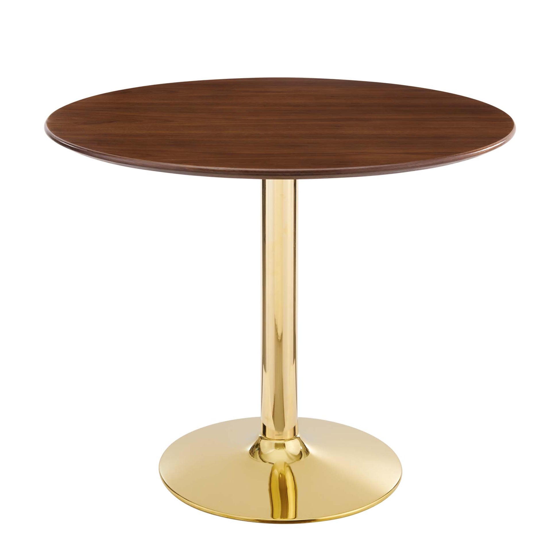 Verne 35" Dining Table - Gold Walnut