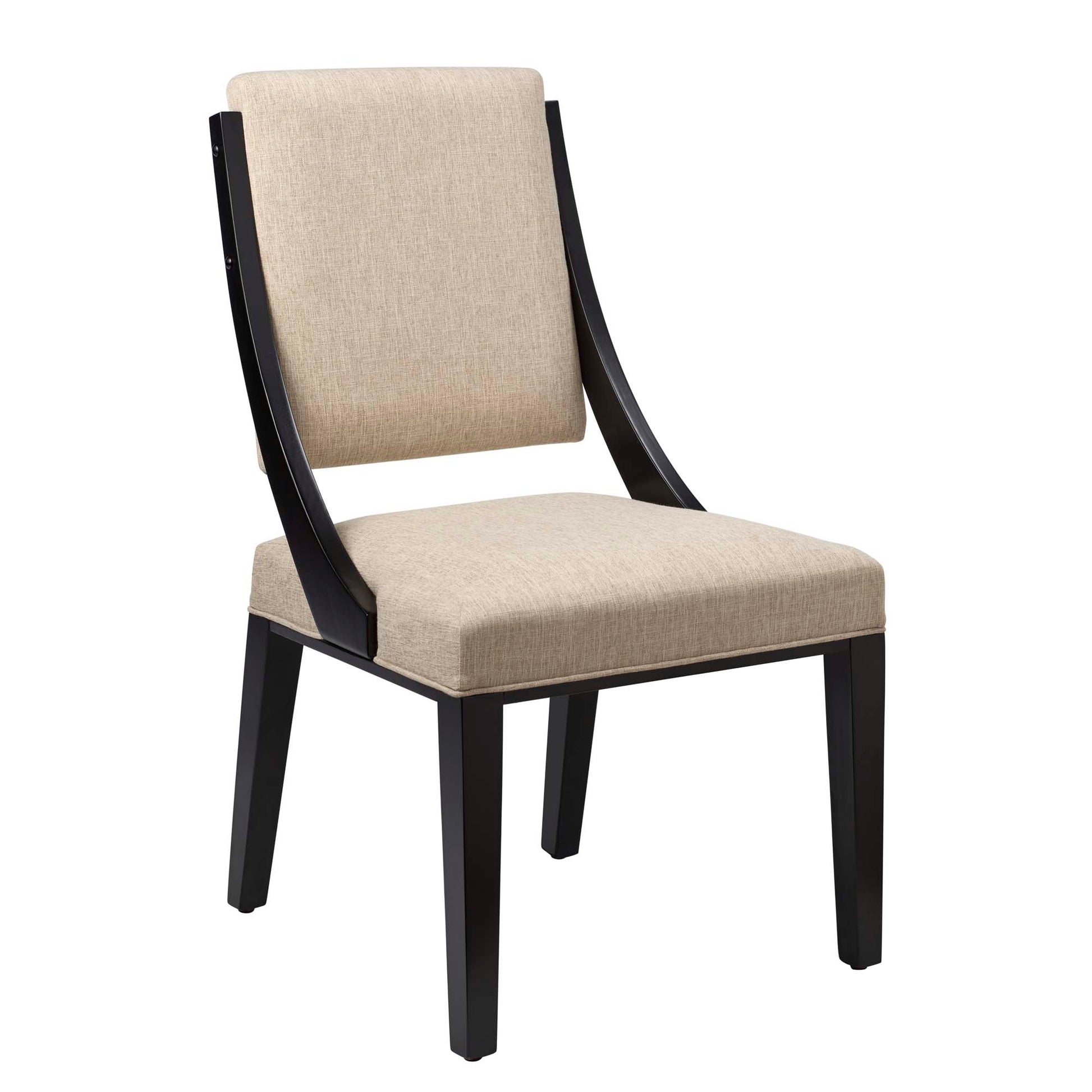 Cambridge Upholstered Fabric Dining Chairs - Set of 2 - Light Gray
