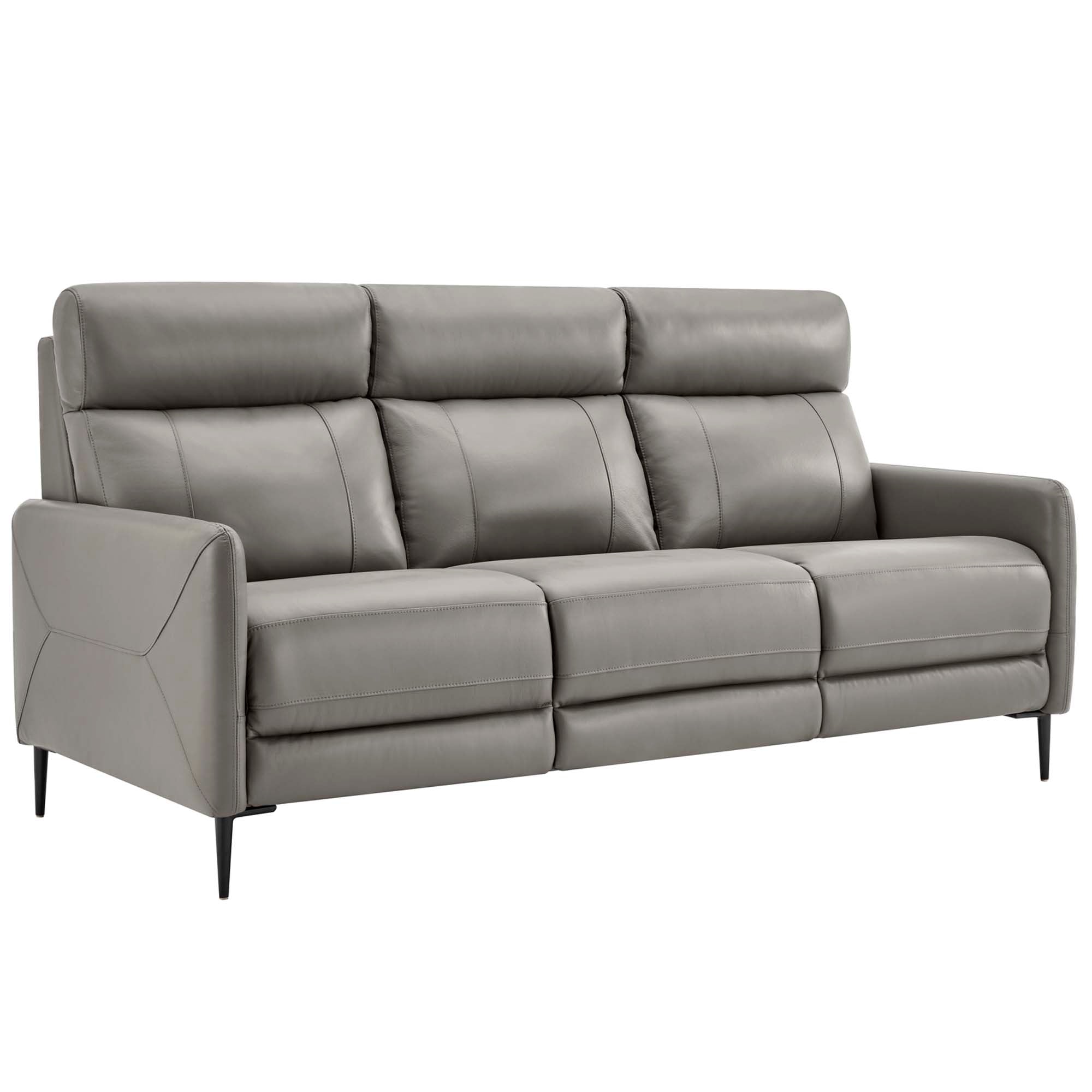 Huxley Leather Sofa - Gray
