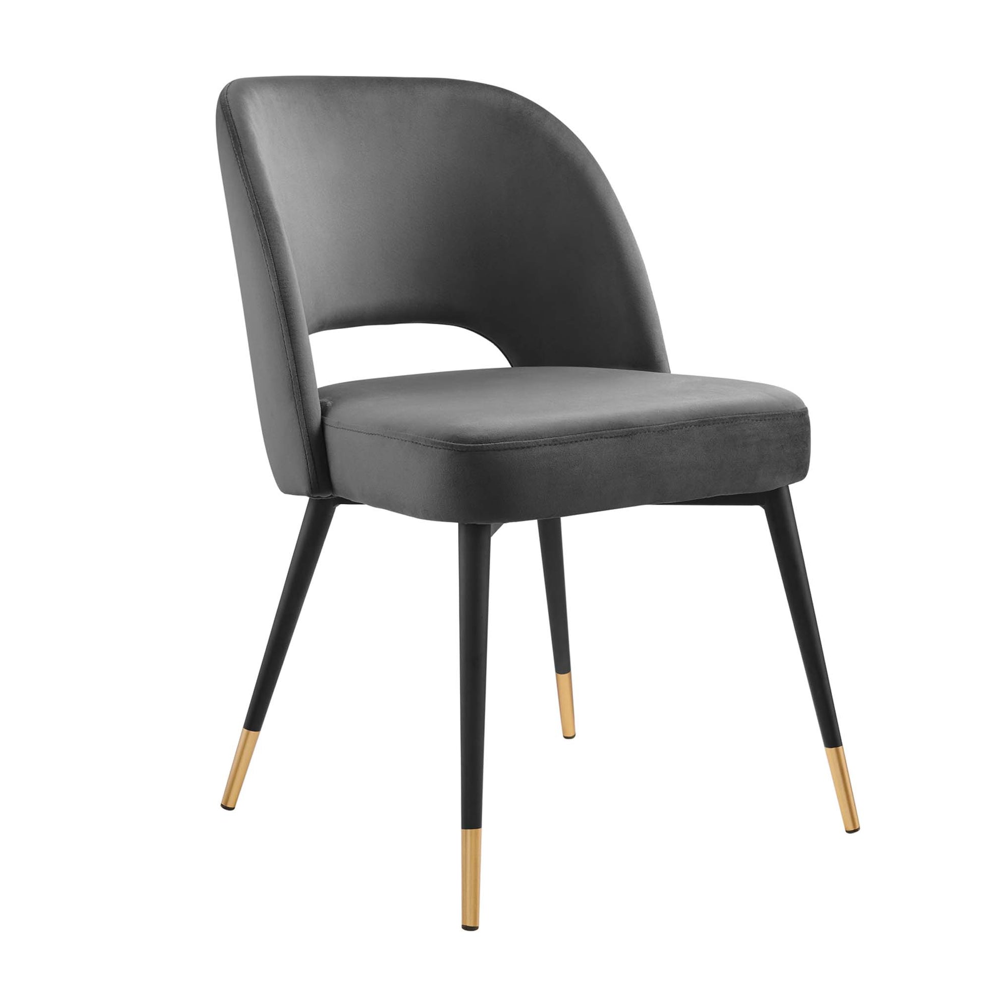 Rouse Performance Velvet Dining Side Chairs - Set of 2 - Emerald