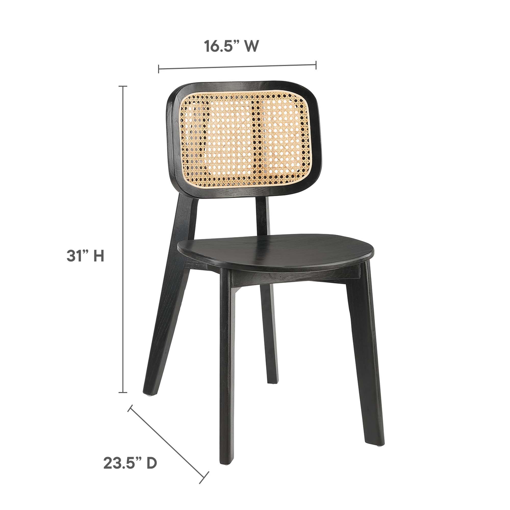 Habitat Wood Dining Side Chair - Gray