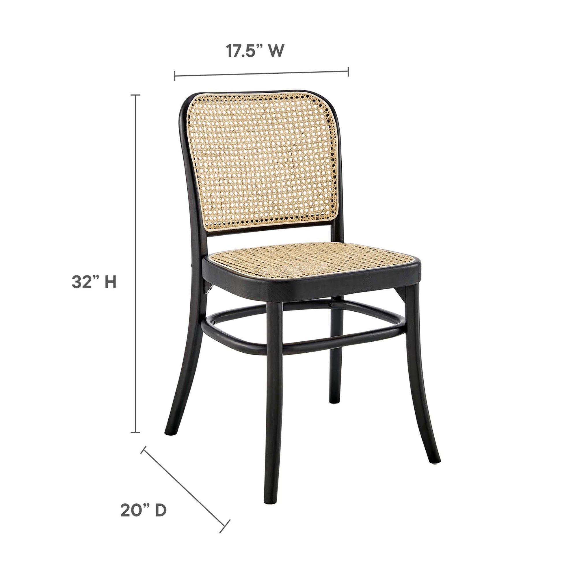 Winona Wood Dining Side Chair - Gray