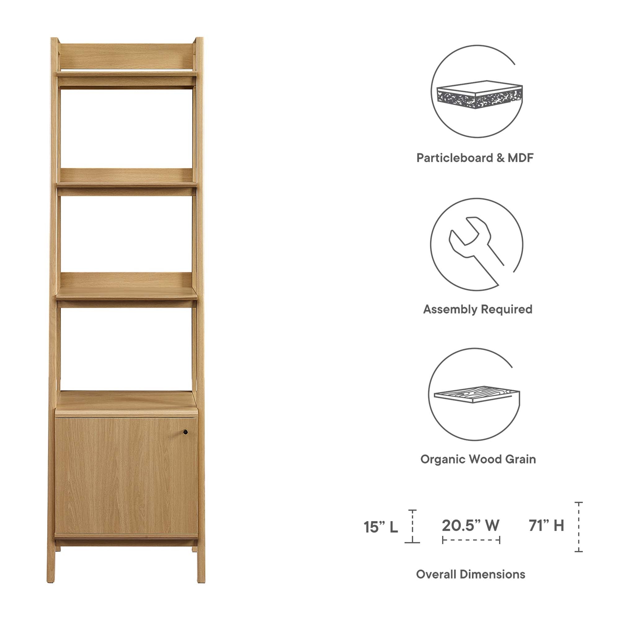 Bixby 21" Bookshelf - Walnut