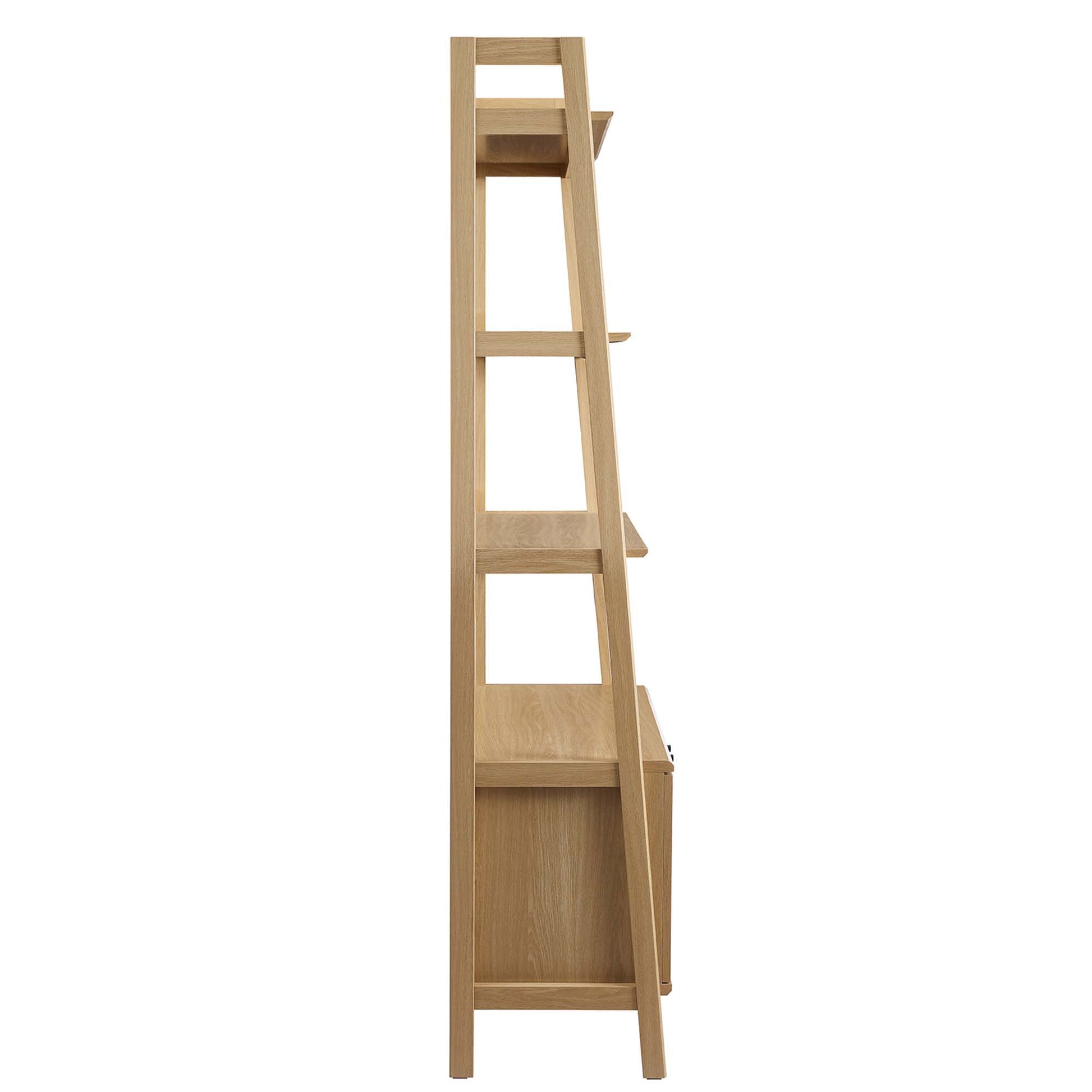 Bixby 33" Bookshelf - Walnut White