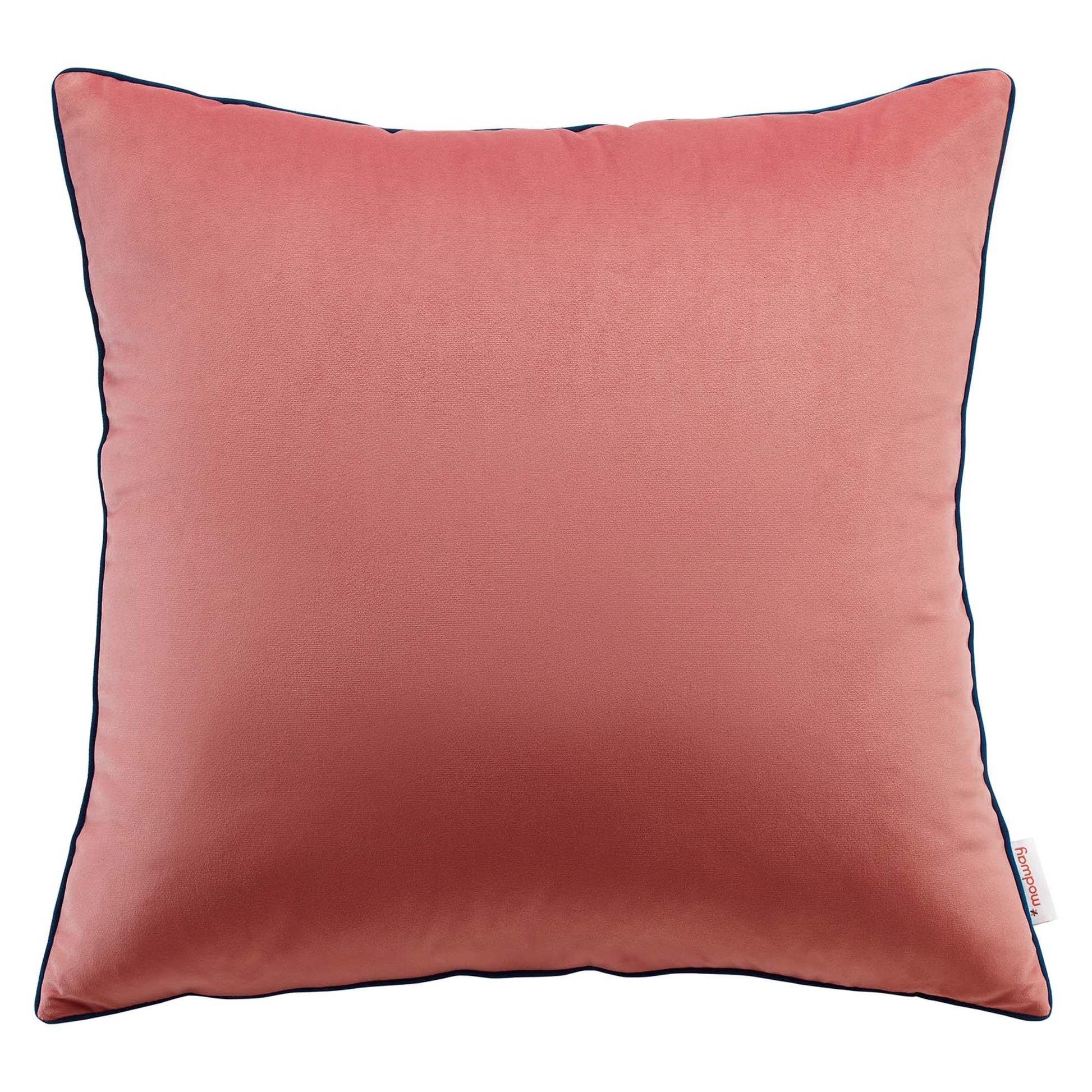 Accentuate Performance Velvet Throw Pillow - Blossom Navy