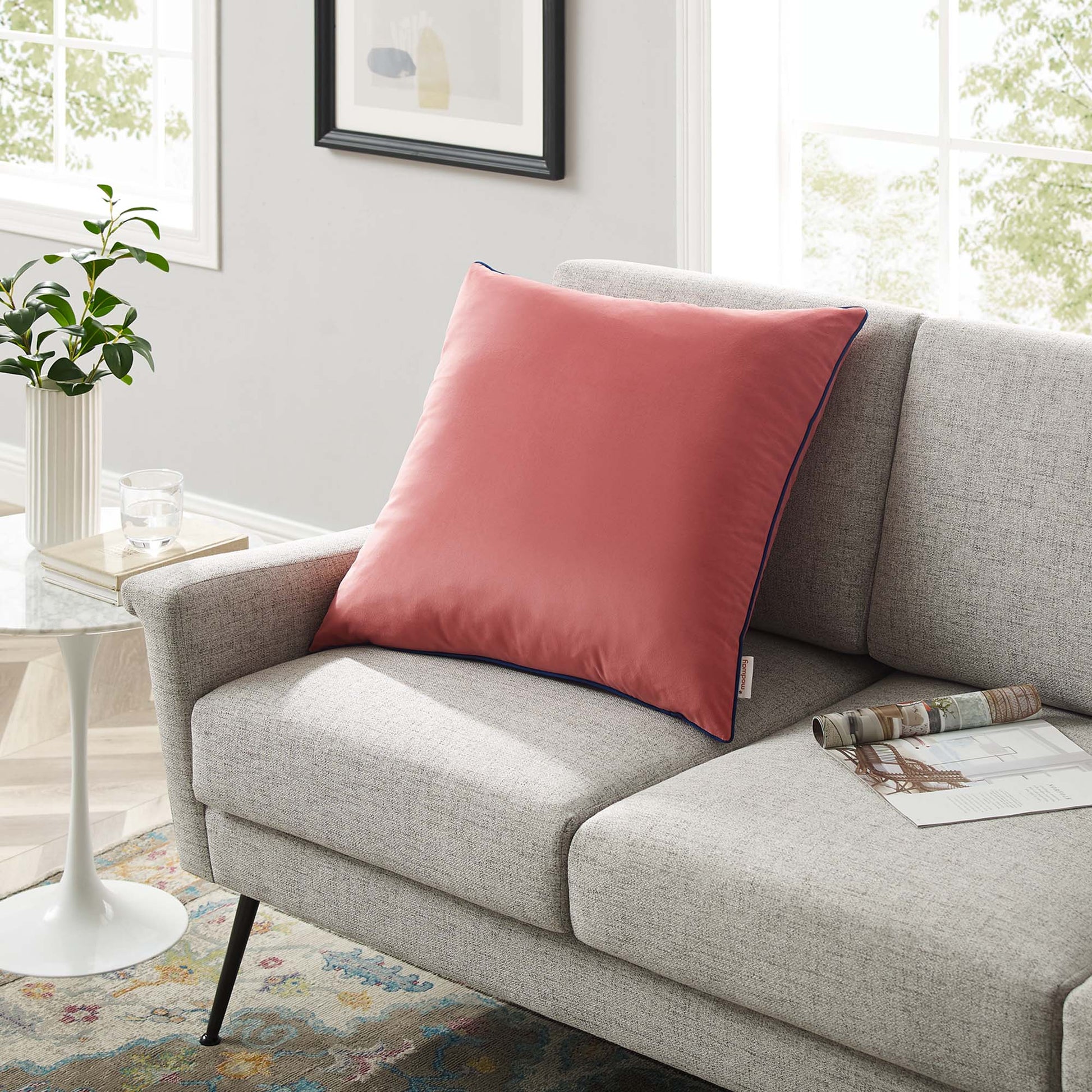 Accentuate Performance Velvet Throw Pillow