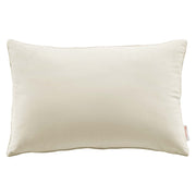 Enhance 24" Lumbar Performance Velvet Throw Pillow - Ivory