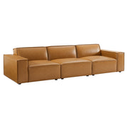 Restore Vegan Leather 3-Piece Sofa - Tan