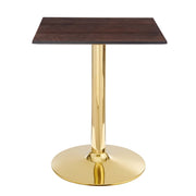 Verne 24" Square Dining Table - Gold Cherry Walnut