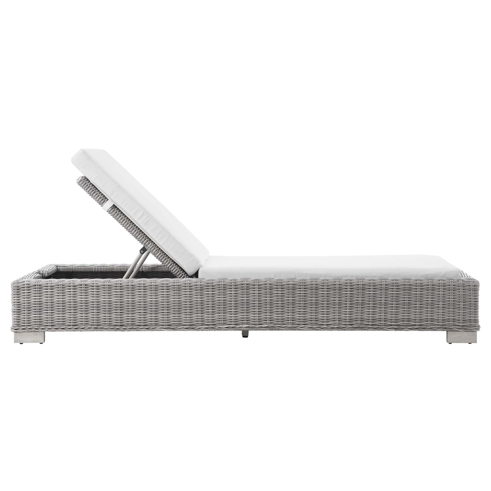 Conway Outdoor Wicker Rattan Chaise Lounge