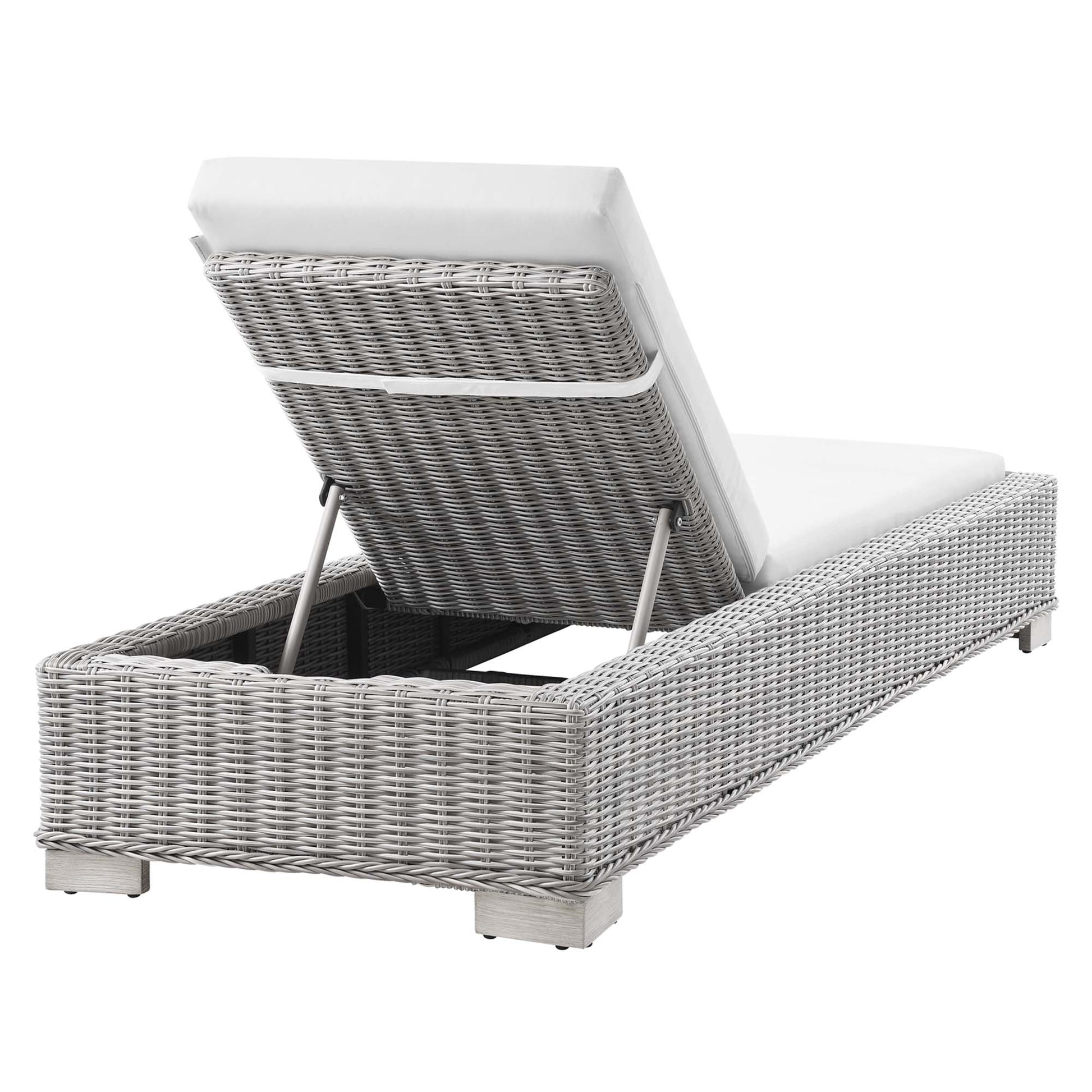 Conway Outdoor Wicker Rattan Chaise Lounge