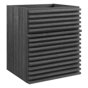 Render 18" Wall-Mount Bathroom Vanity Cabinet (Sink Basin Not Included) - Charcoal