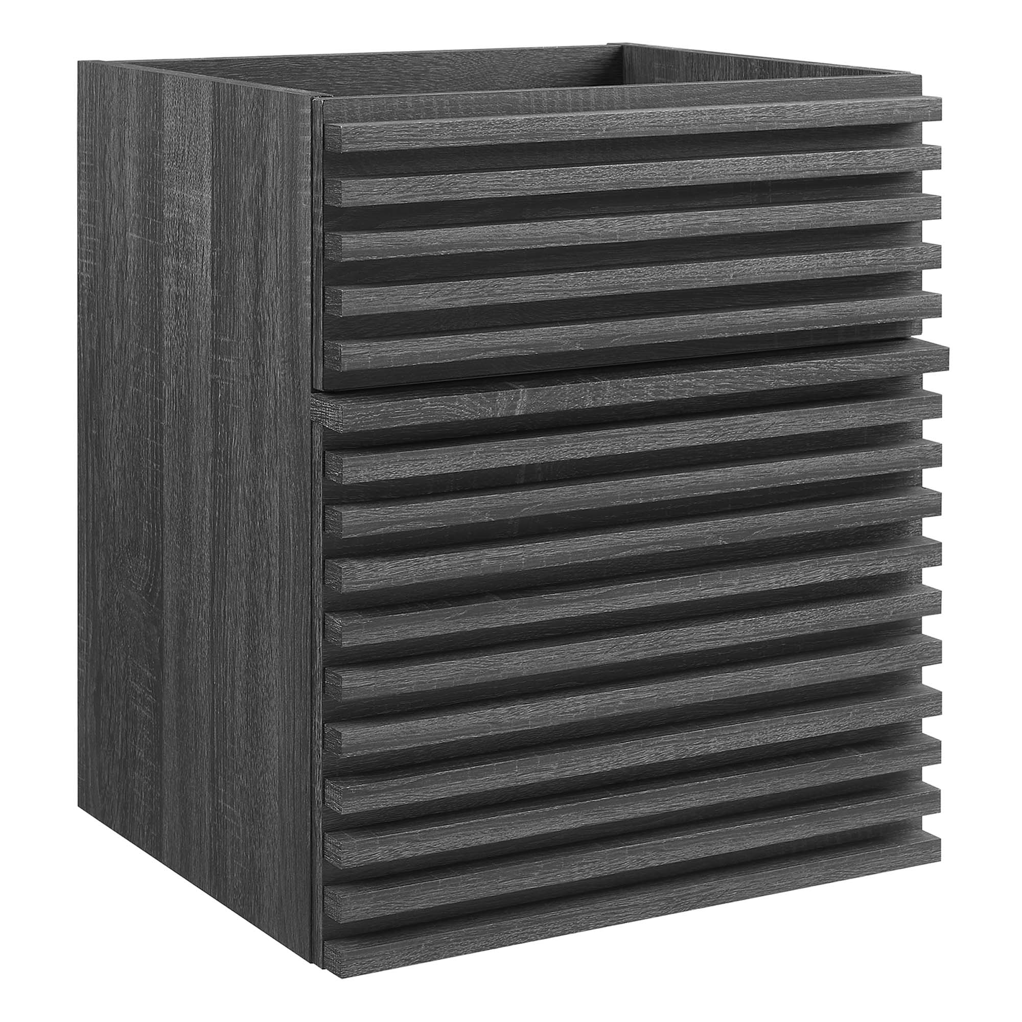 Render 18" Wall-Mount Bathroom Vanity Cabinet (Sink Basin Not Included) - Charcoal