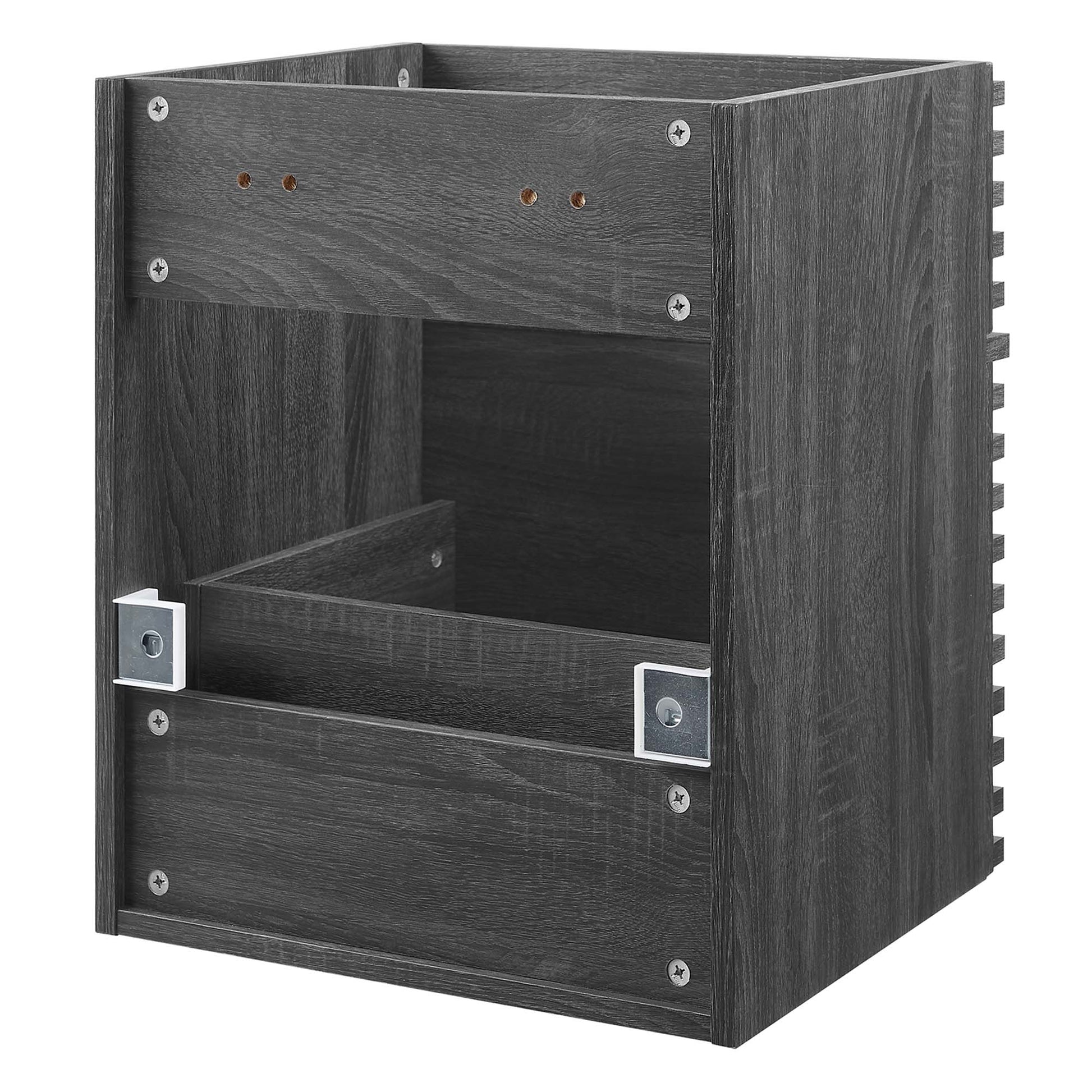 Render 18" Wall-Mount Bathroom Vanity Cabinet (Sink Basin Not Included) - White Walnut