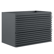 Render 30" Wall-Mount Bathroom Vanity Cabinet (Sink Basin Not Included) - Gray