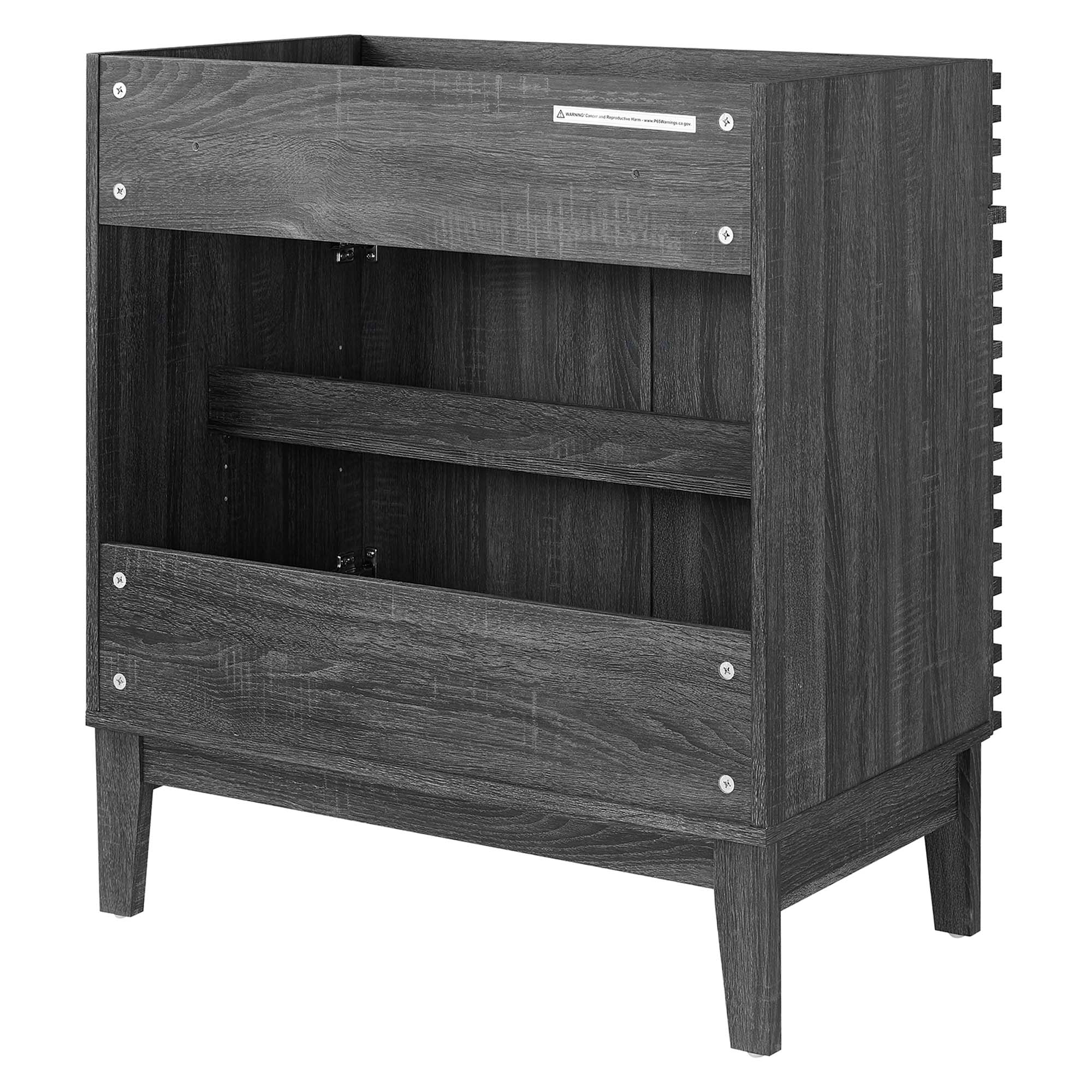 Render 30" and 36" Bathroom Cabinets Basin Not Included - Walnut