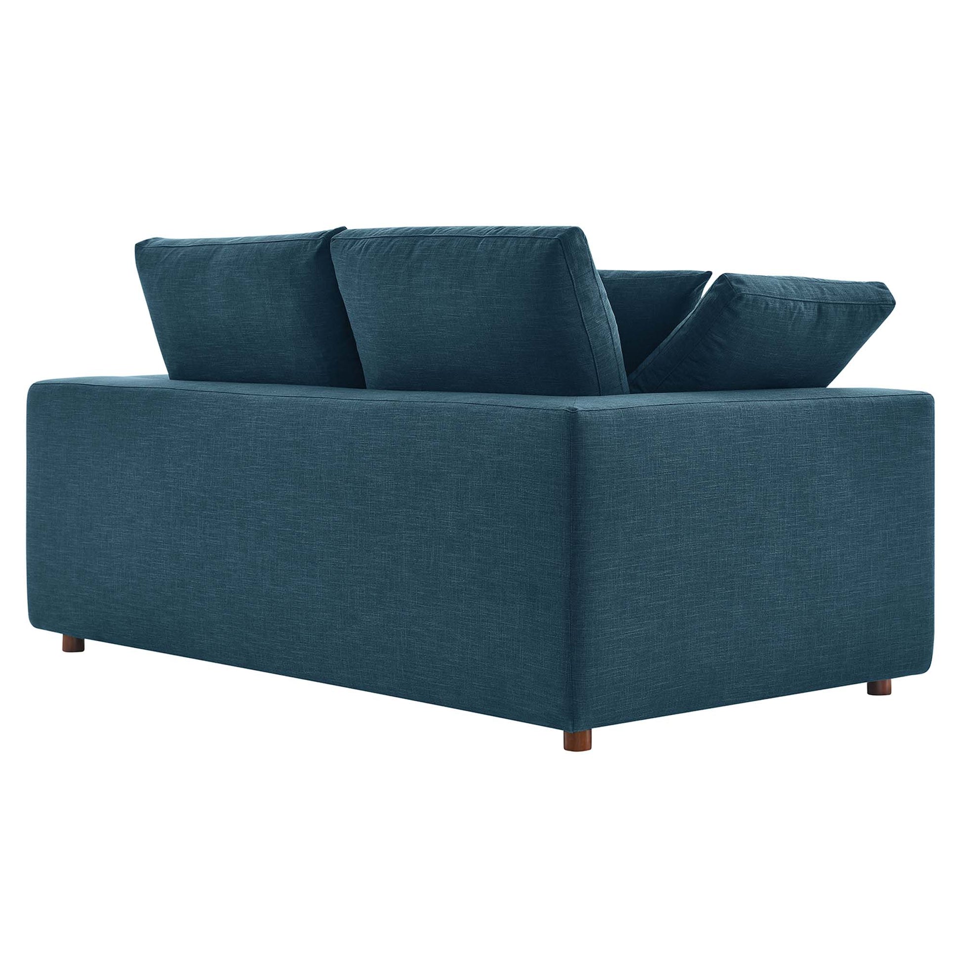 Commix Down Filled Overstuffed Loveseat - Light Gray