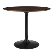 Lippa 36" Round Wood Dining Table - Black Cherry Walnut