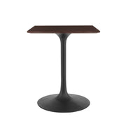 Lippa 24" Square Wood Dining Table - Black Cherry Walnut