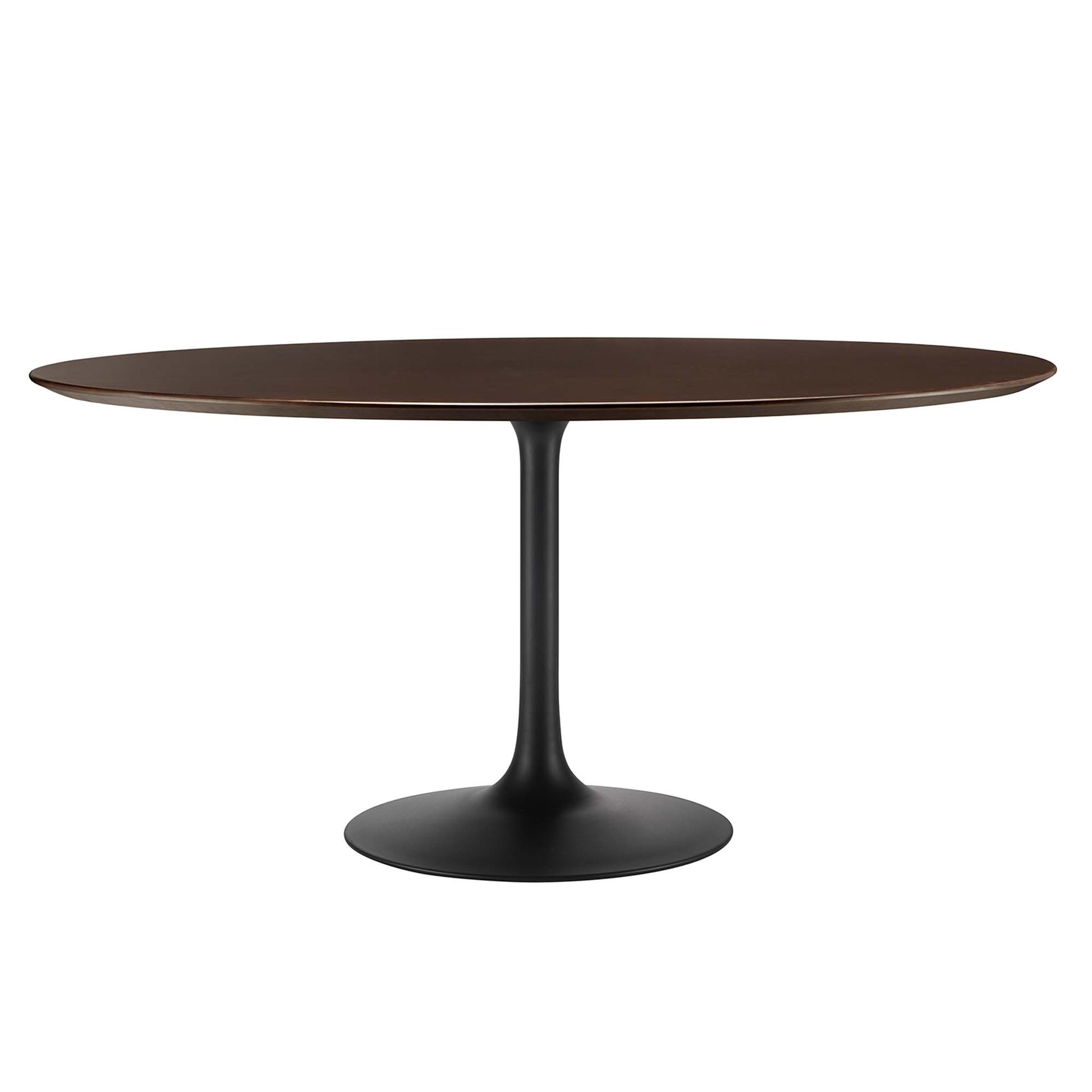 Lippa 60" Round Wood Dining Table - Black Cherry Walnut